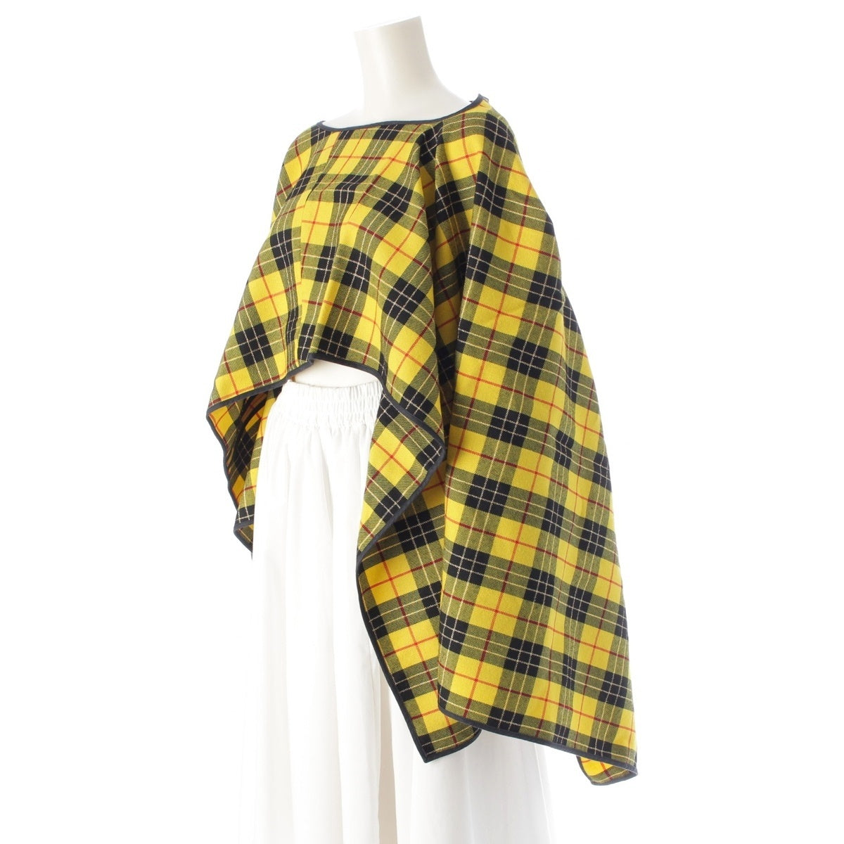 COMME des GARCONS Check Pattern Transformation poncho GP-04016S yellow S