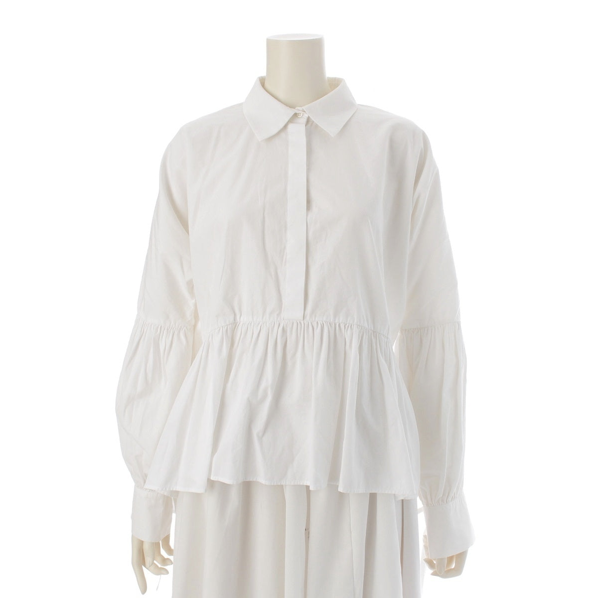 Cecilie Bahnsen cotton Frill blouse tops white UK6