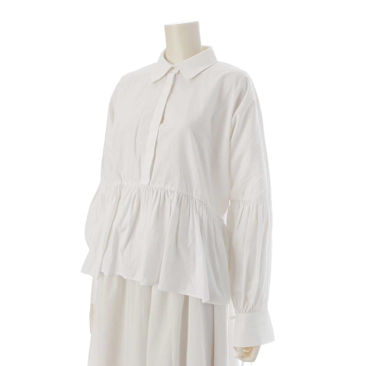 Cecilie Bahnsen cotton Frill blouse tops white UK6