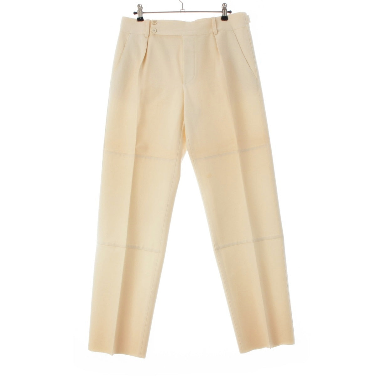 GUCCI wool Tom Ford Side Adjuster Center Press Button Fly Pants slacks beige 42