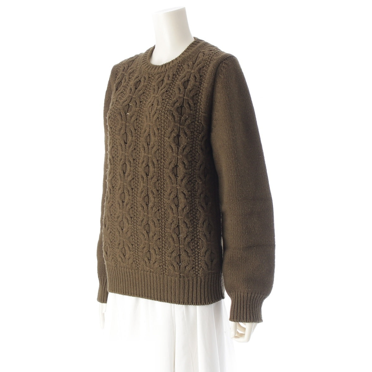 COMME des GARCONS Omdu wool knit sweater tops DJ-N509 khaki S