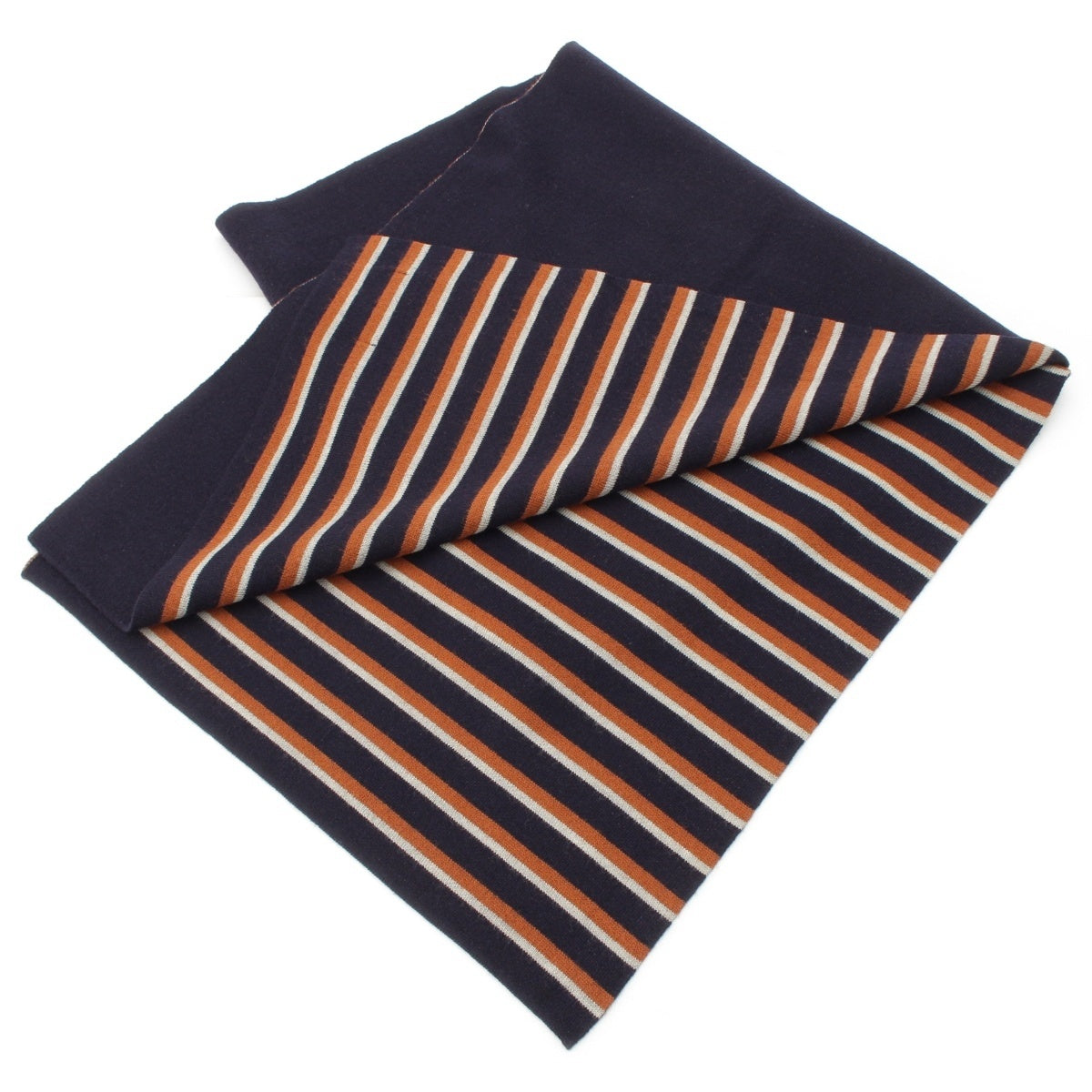 COMME des GARCONS Omdu border Scarf DR-K433 Black brown