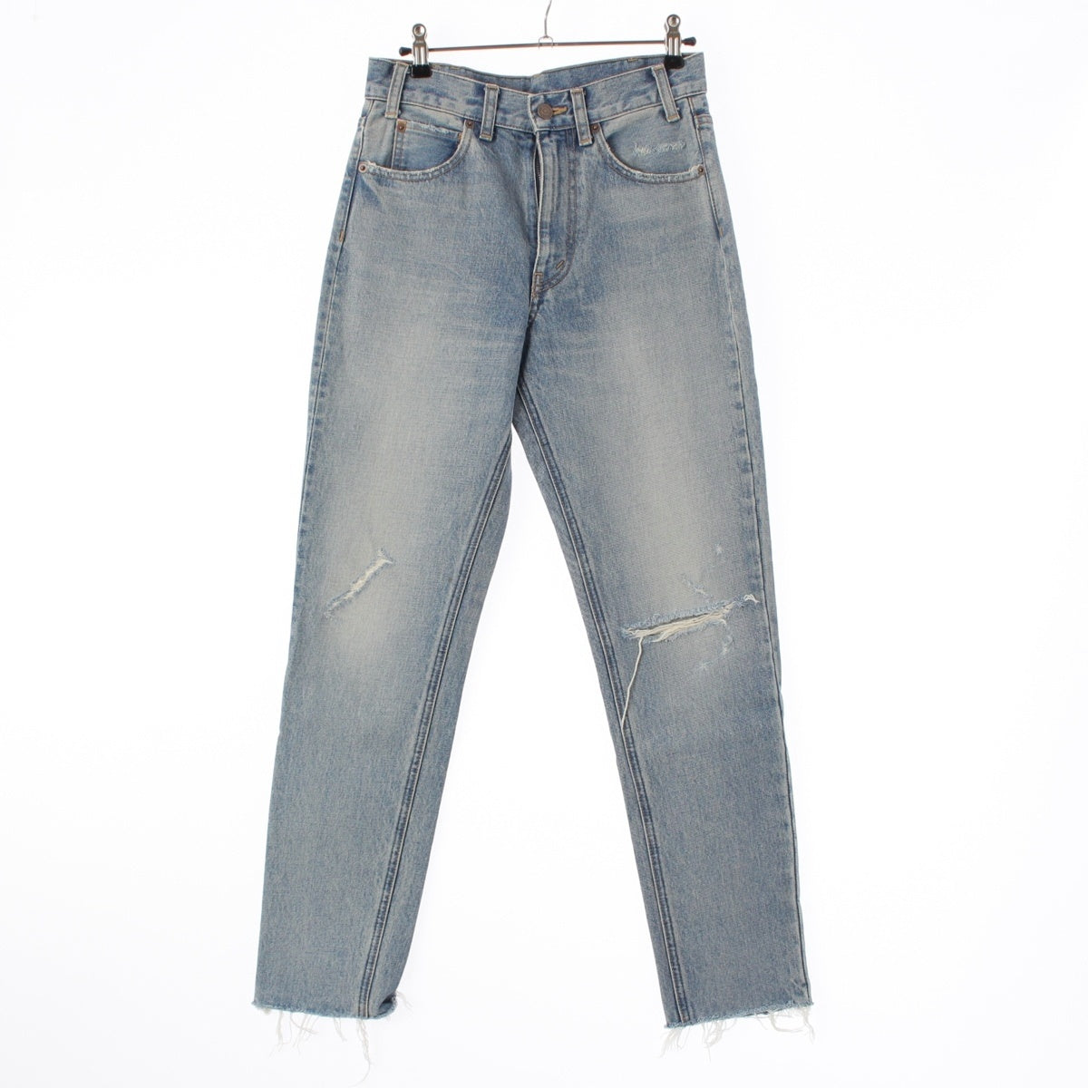 CELINE Cutoff damage processing Denim pants jeans N118 635E Blue indigo 25