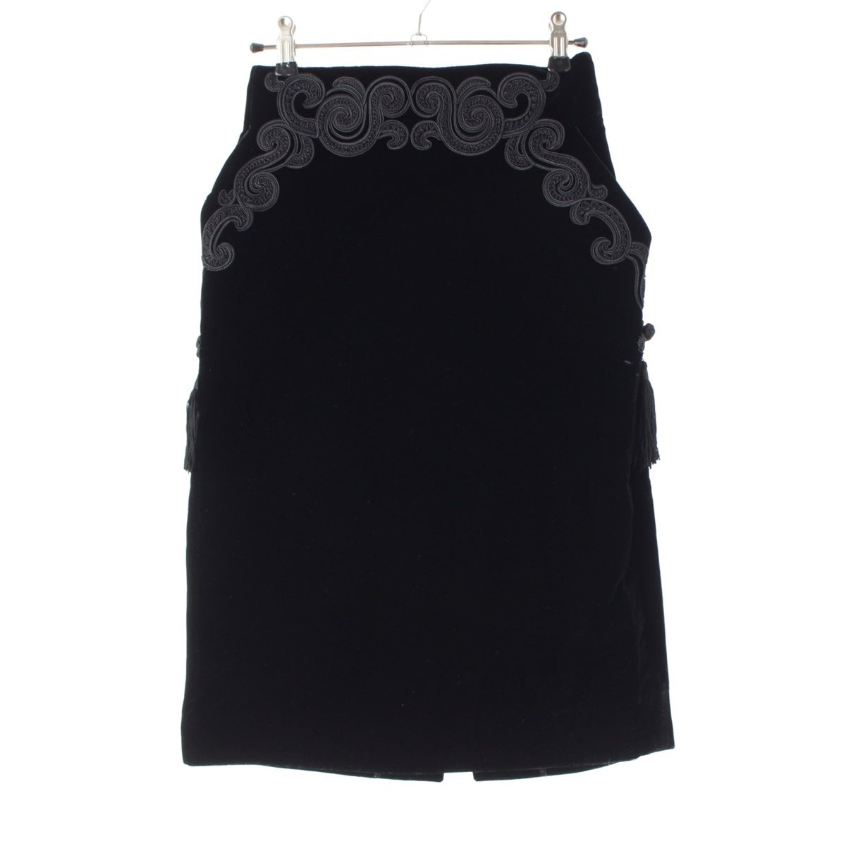 Christian Dior Vintage Velvet Tassel skirt Bottoms KP4E248A0 black M