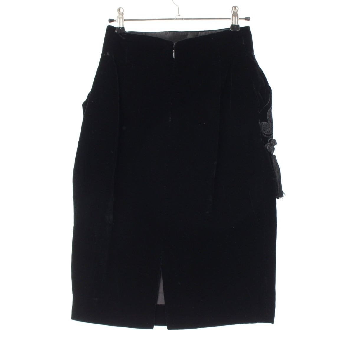 Christian Dior Vintage Velvet Tassel skirt Bottoms KP4E248A0 black M
