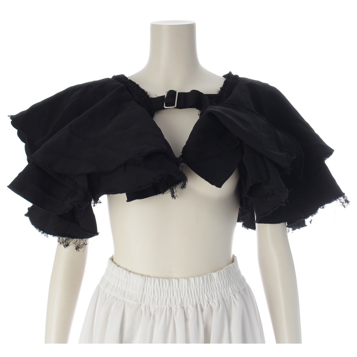 COMME des GARCONS COMME des GARCONS Polyester twill Sleeve ruffle bolero tops Arm cover RK-K802 black S