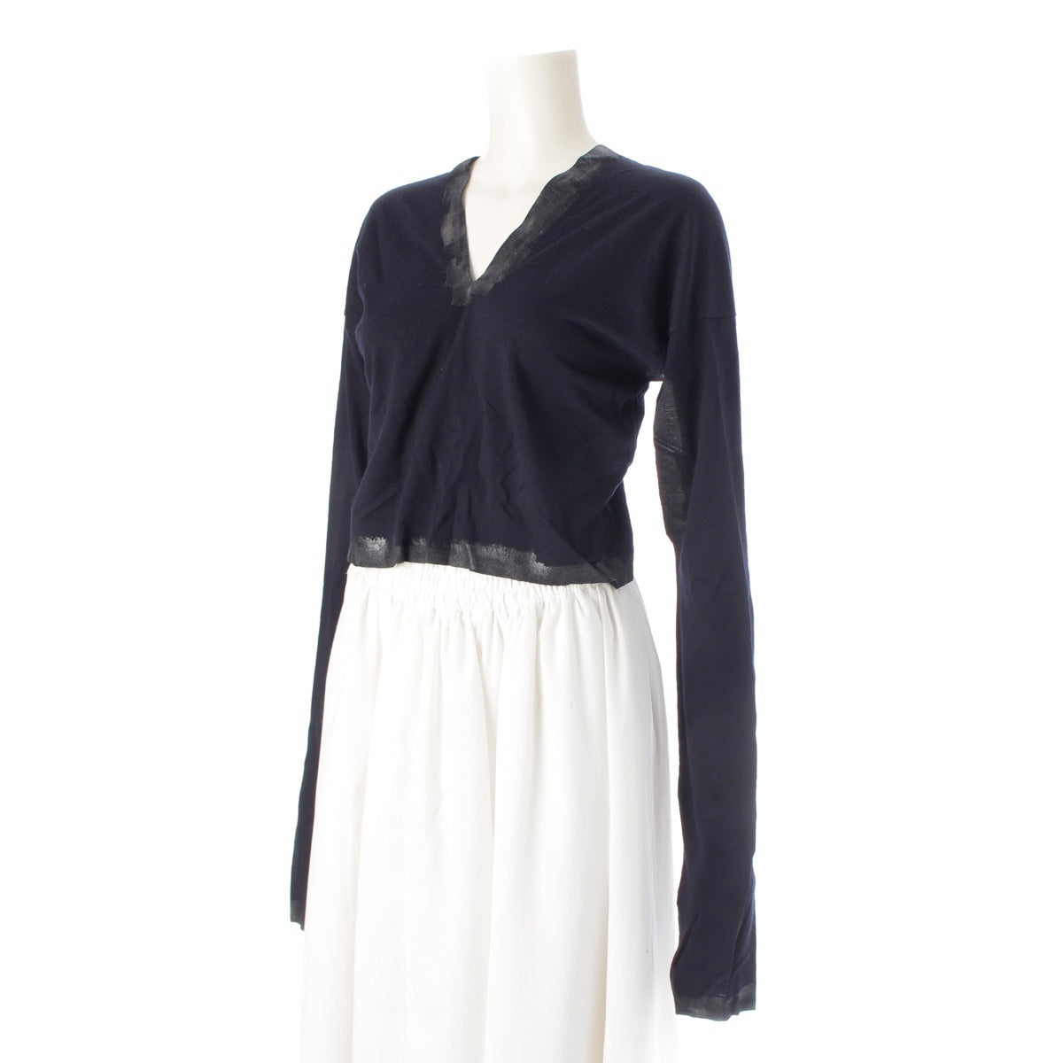 COMME des GARCONS Flat Coated Print Deformed Cut tops GT-110140 black