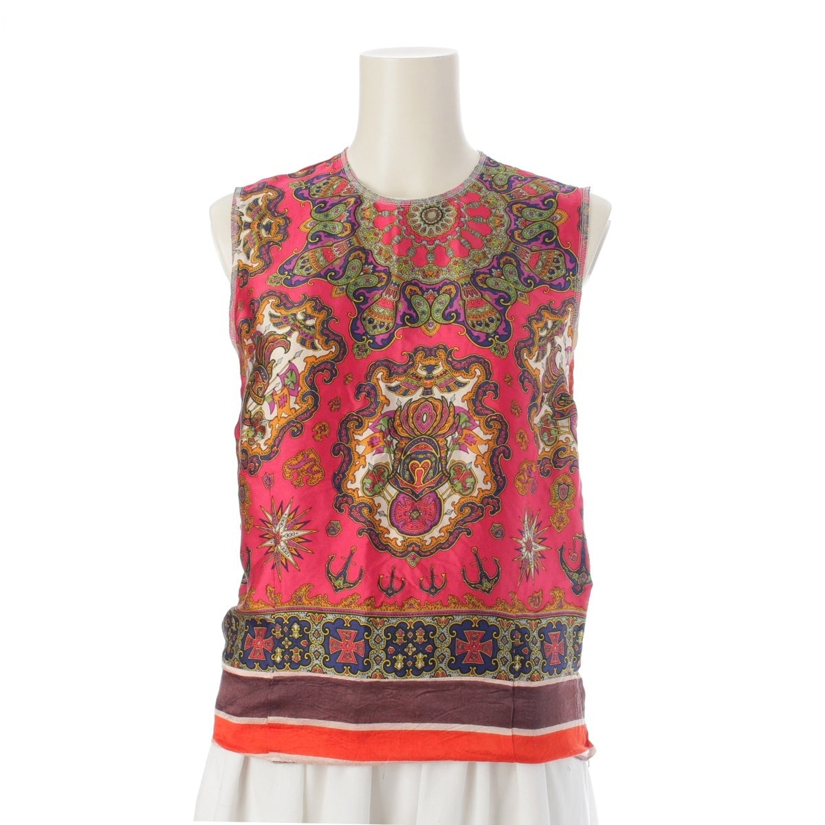 COMME des GARCONS Decadence period scarf reconstruction sleeveless tops Vintage clothing customization GH-B015 multicolor XS