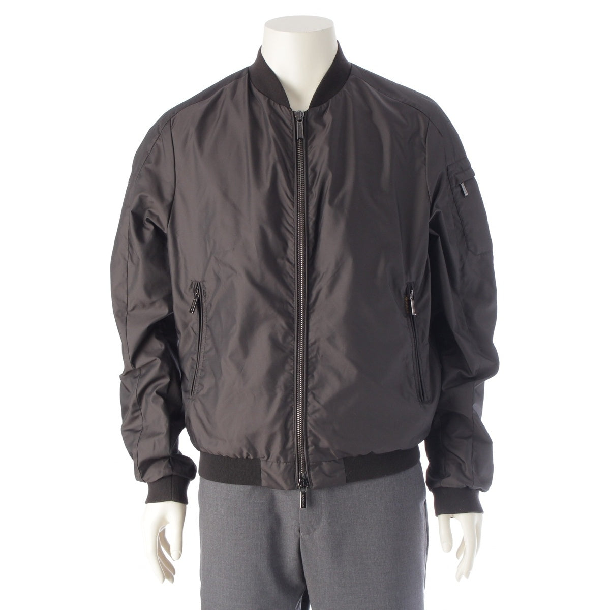 MooRER CORELLI-WK ACQUA MA-1 jacket Blouson outer black dark brown 52