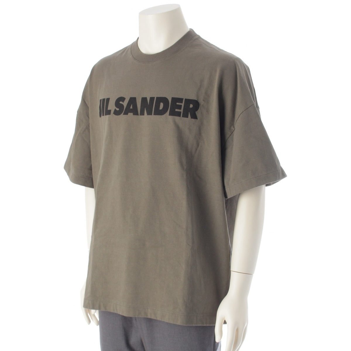 JIL SANDER Print logo Short sleeve T-shirt J21GC0001 khaki XXL