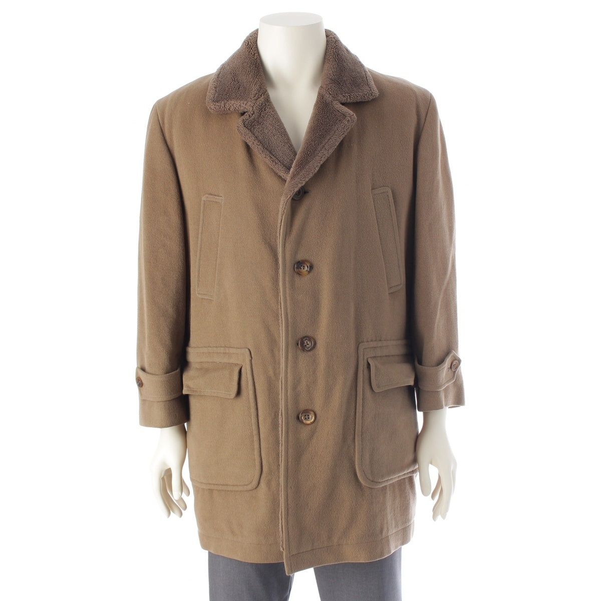 BURBERRY wool Bore Lining coat outer WV490 Gurege S