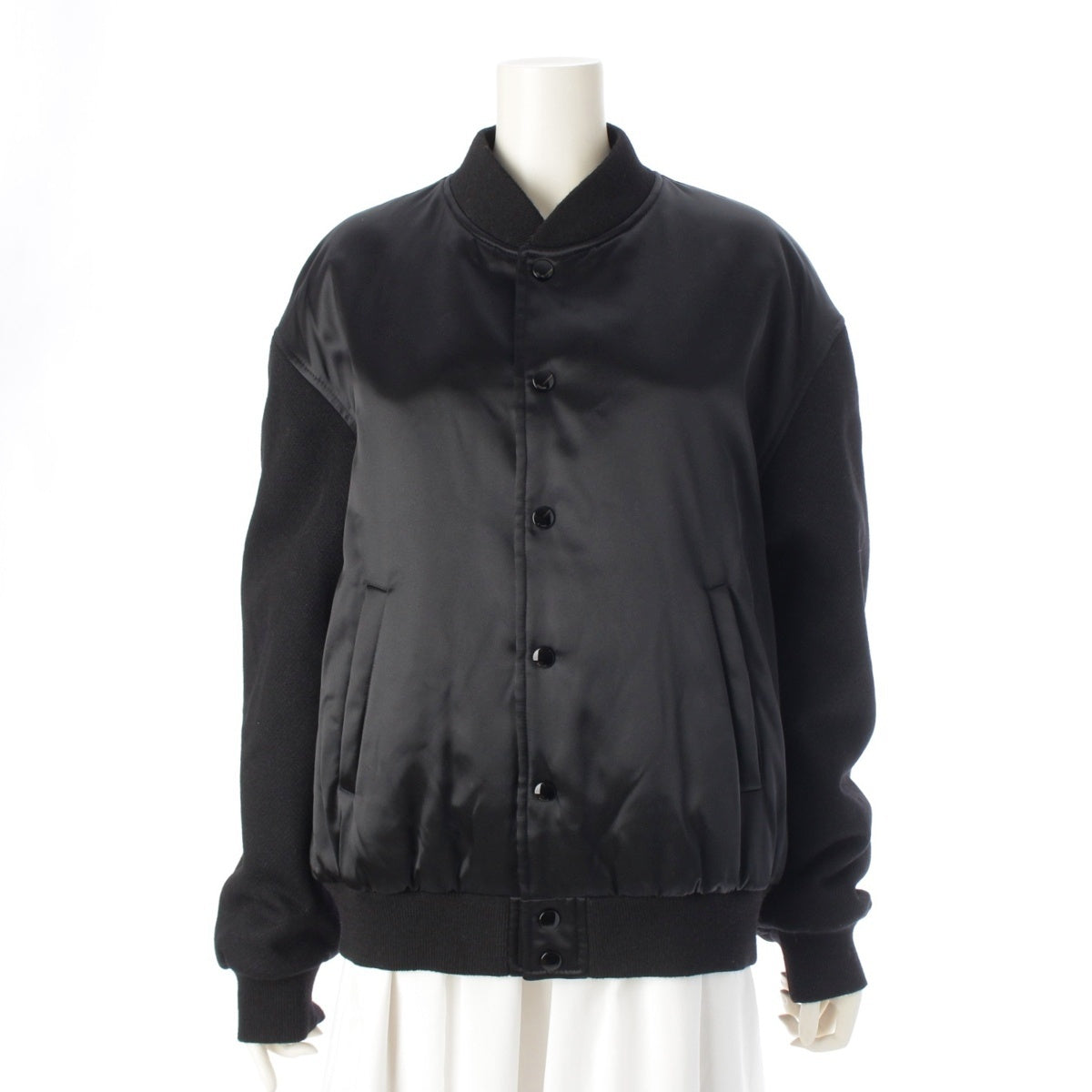 CELINE BOY DOLL Varsity Jacket Teddy Jacket outer 2W750048S black 46