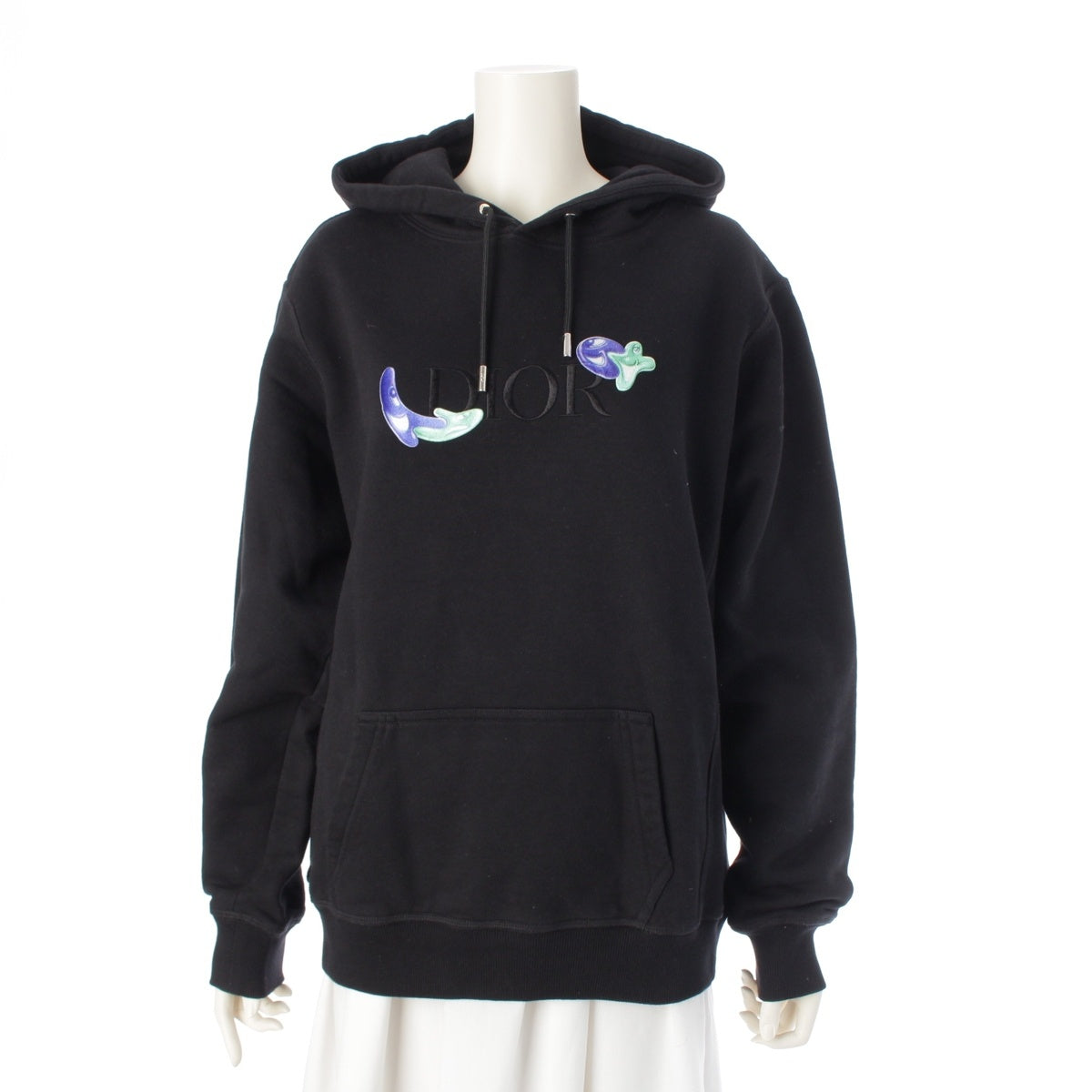 Christian Dior Kenny scharf Oversized Hoodie Sweatshirt Parker 193J688B0531 black S