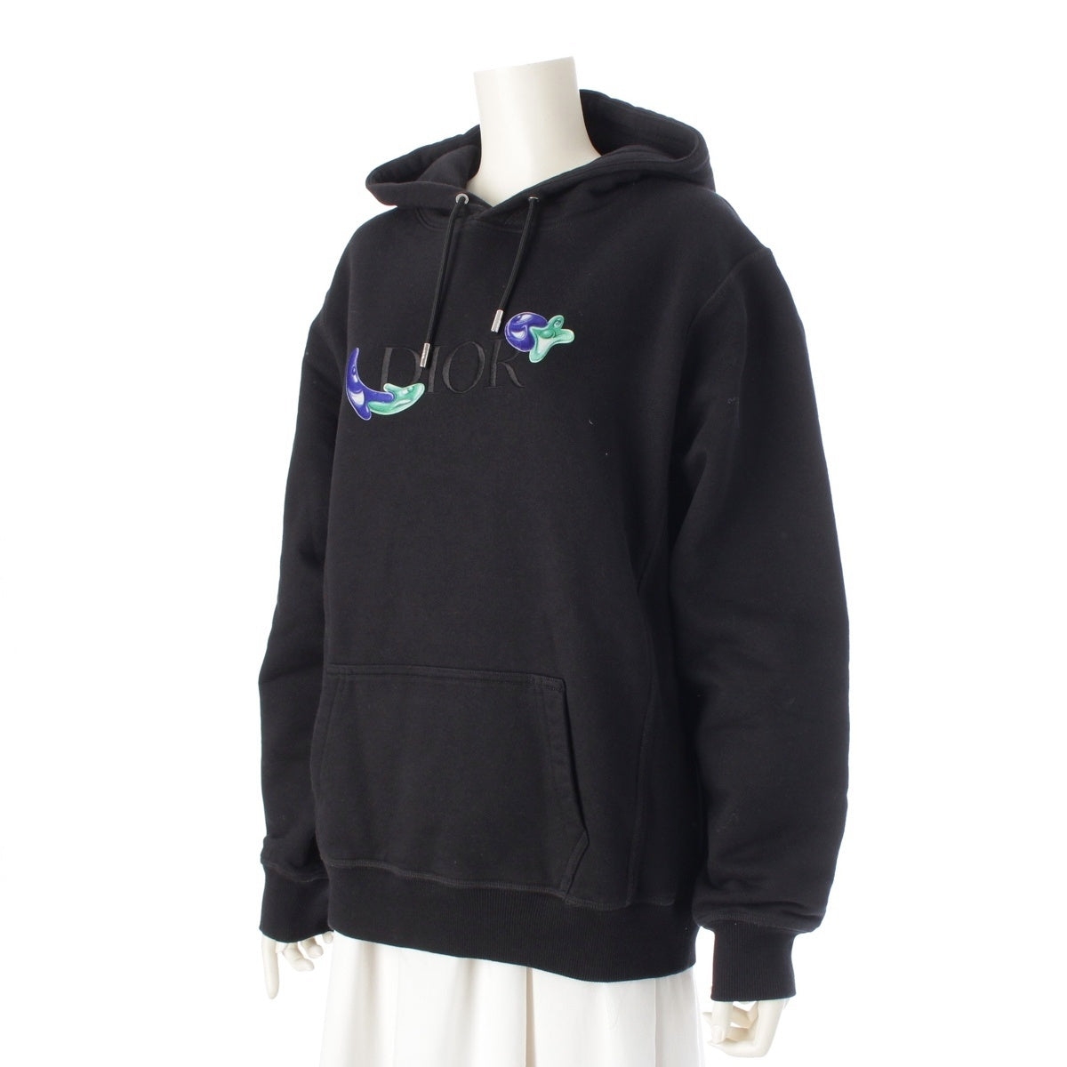 Christian Dior Kenny scharf Oversized Hoodie Sweatshirt Parker 193J688B0531 black S