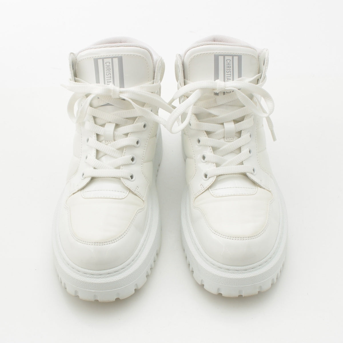 Christian Dior High cut sneakers shoes D-PLAYER KCK315NYF white 38