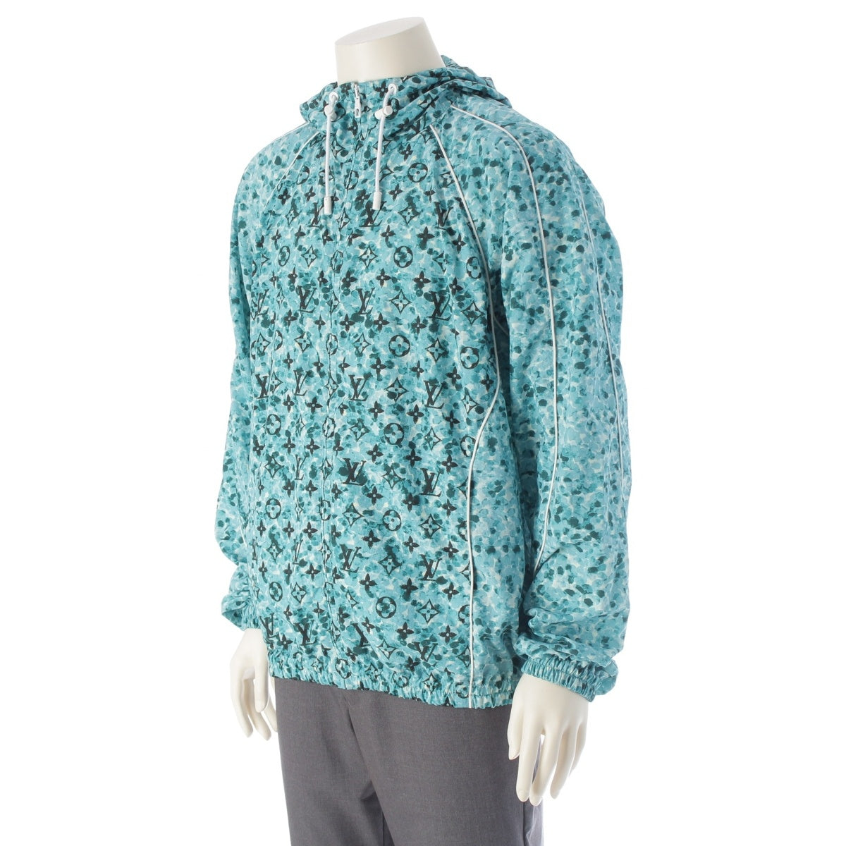 LOUIS VUITTON Nylon Monogram Printed Parker Jacket RM232M ZS2 HPB10W blue 48