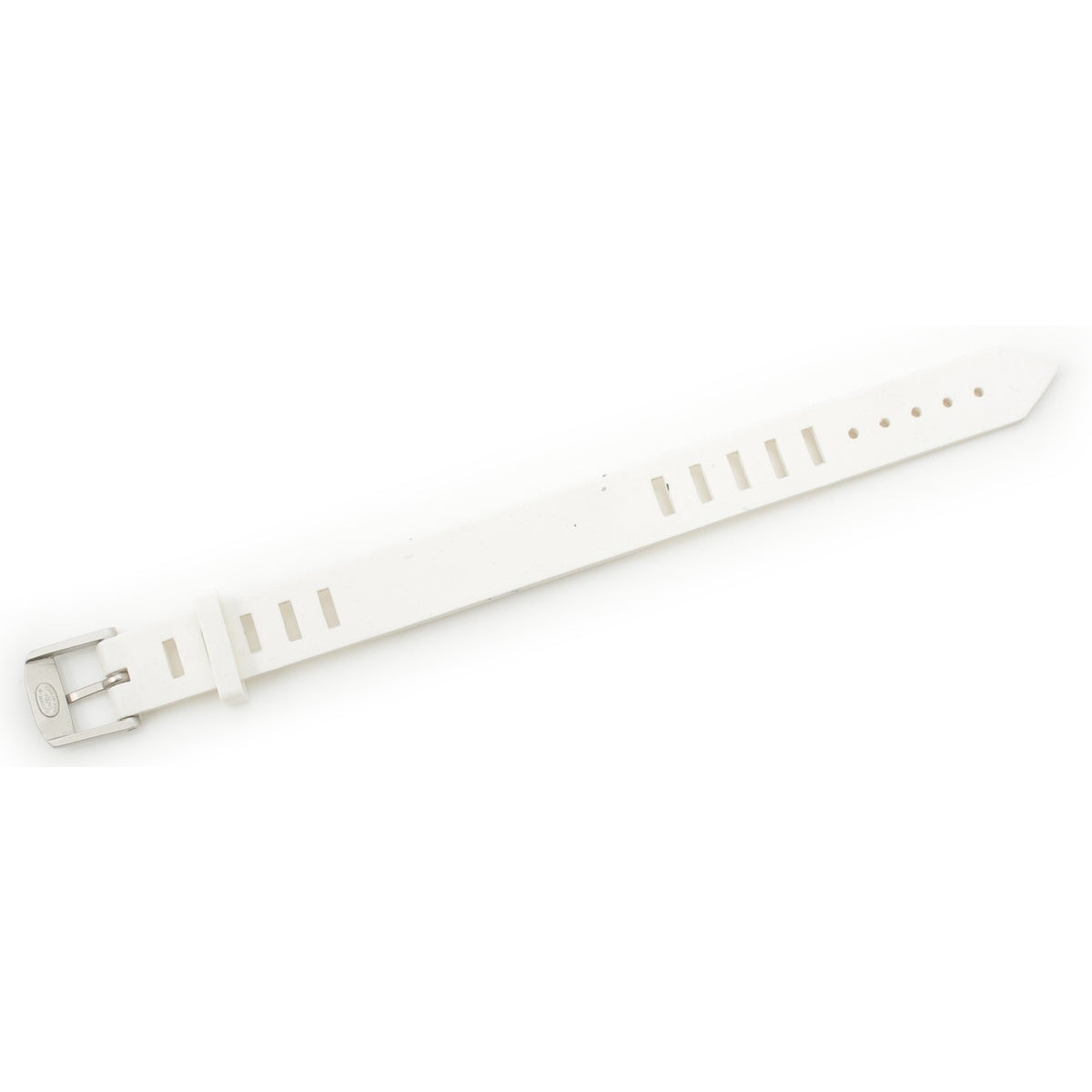 CHANEL rubber logo bracelet Accessories white