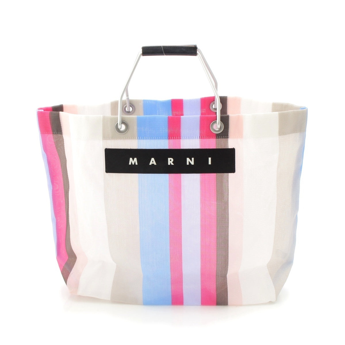 MARNI market Flower cafe stripe Tote Bag Lily