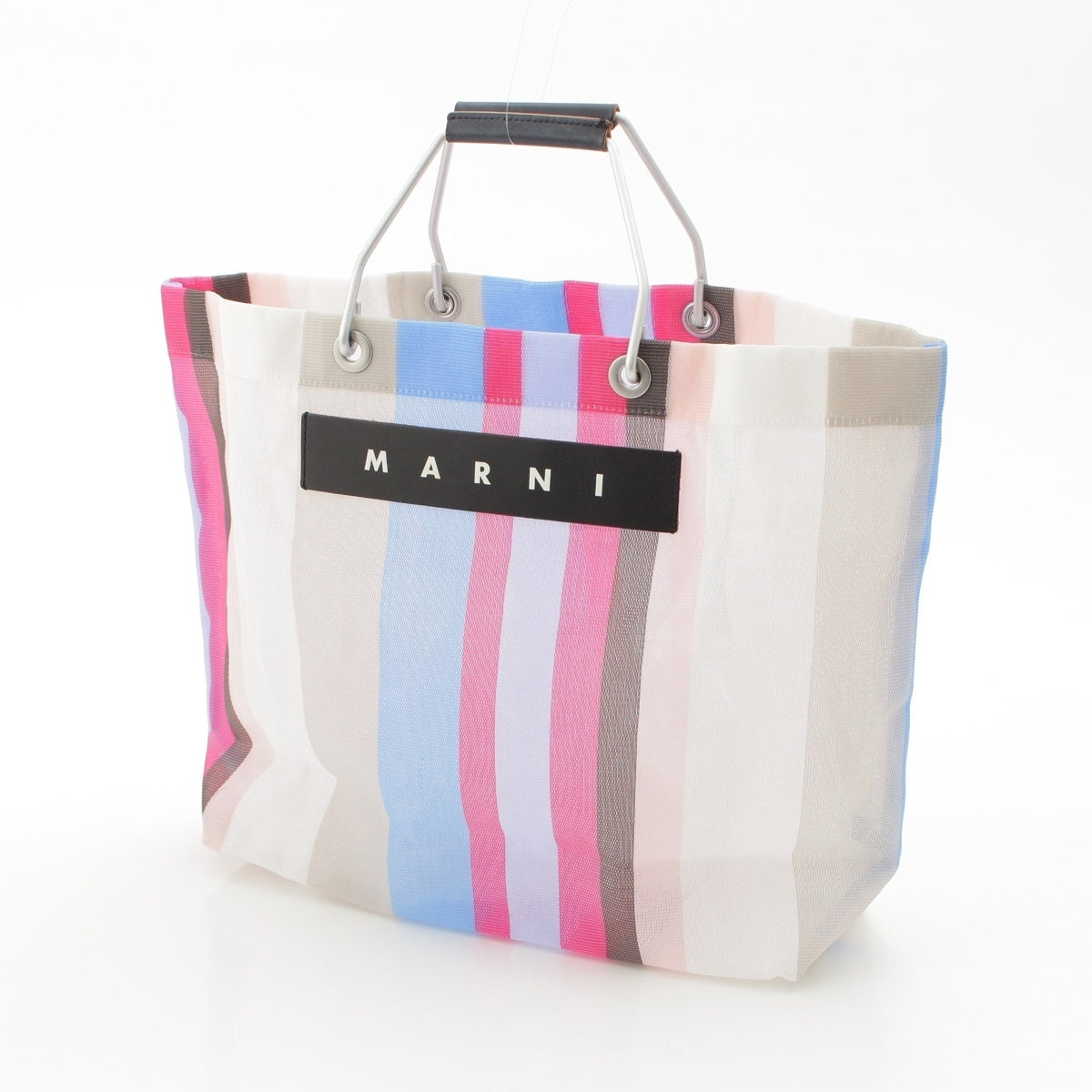 MARNI market Flower cafe stripe Tote Bag Lily