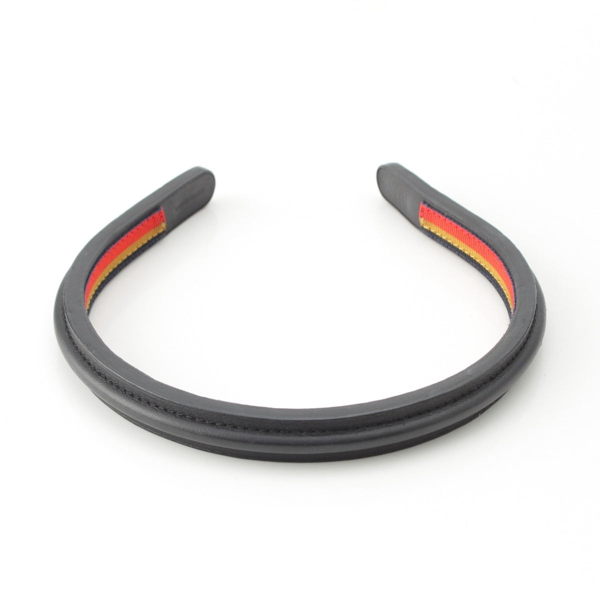 HERMES leather Serie Button Headband hair accessory H201002G black