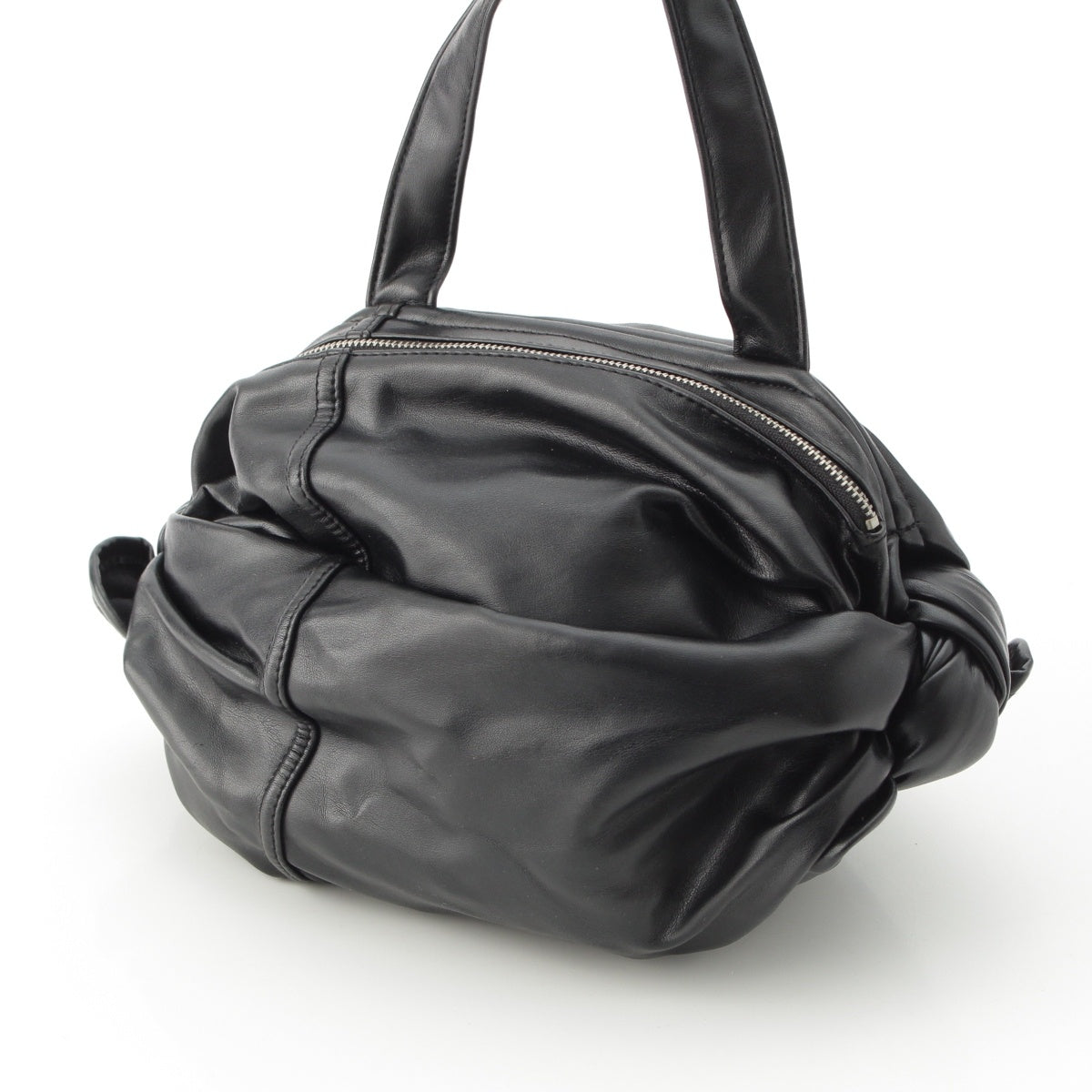 COMME des GARCONS Faux leather Comcom Handbag W7SC05 black