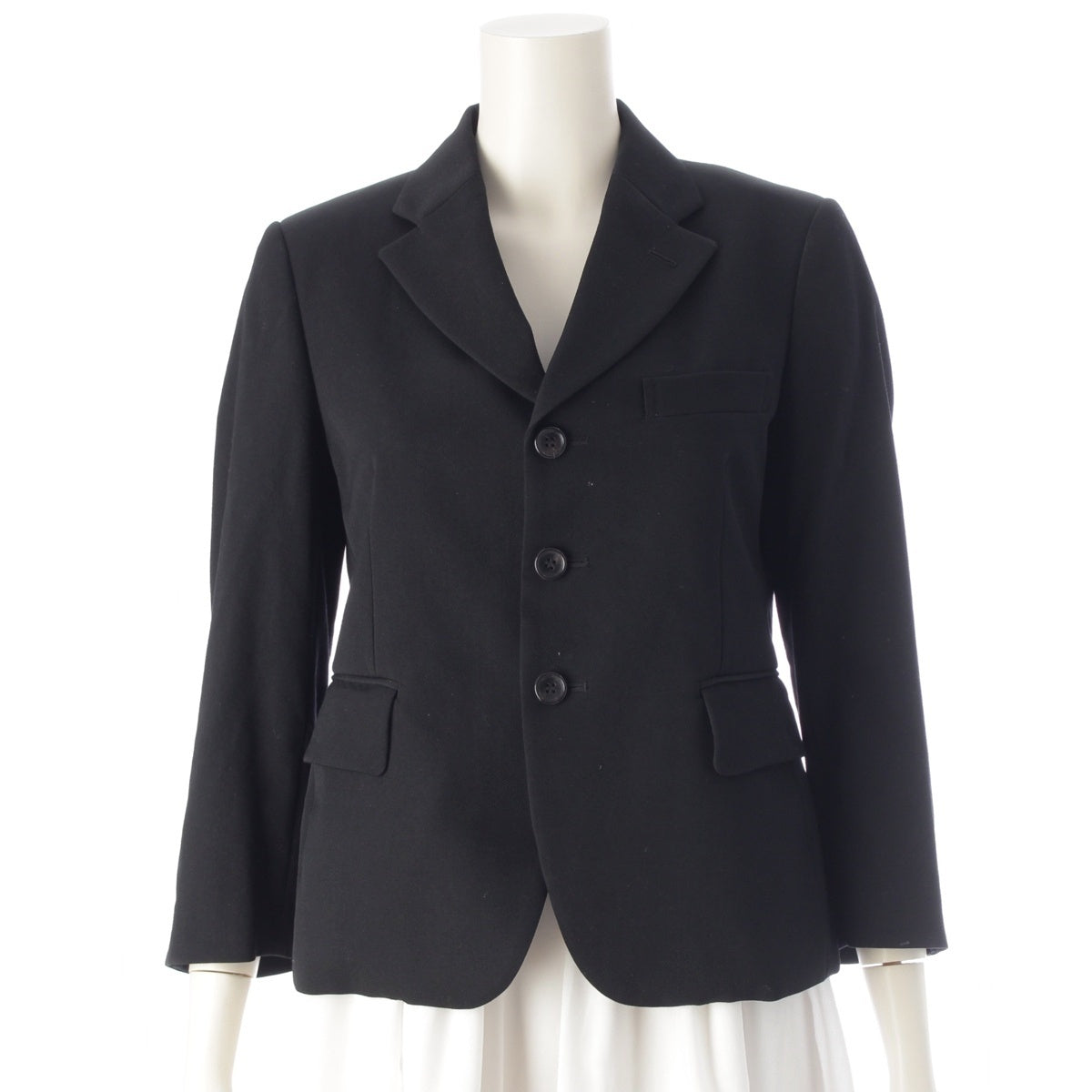 COMME des GARCONS wool 3B Single tailored jacket GD-J036 black XS