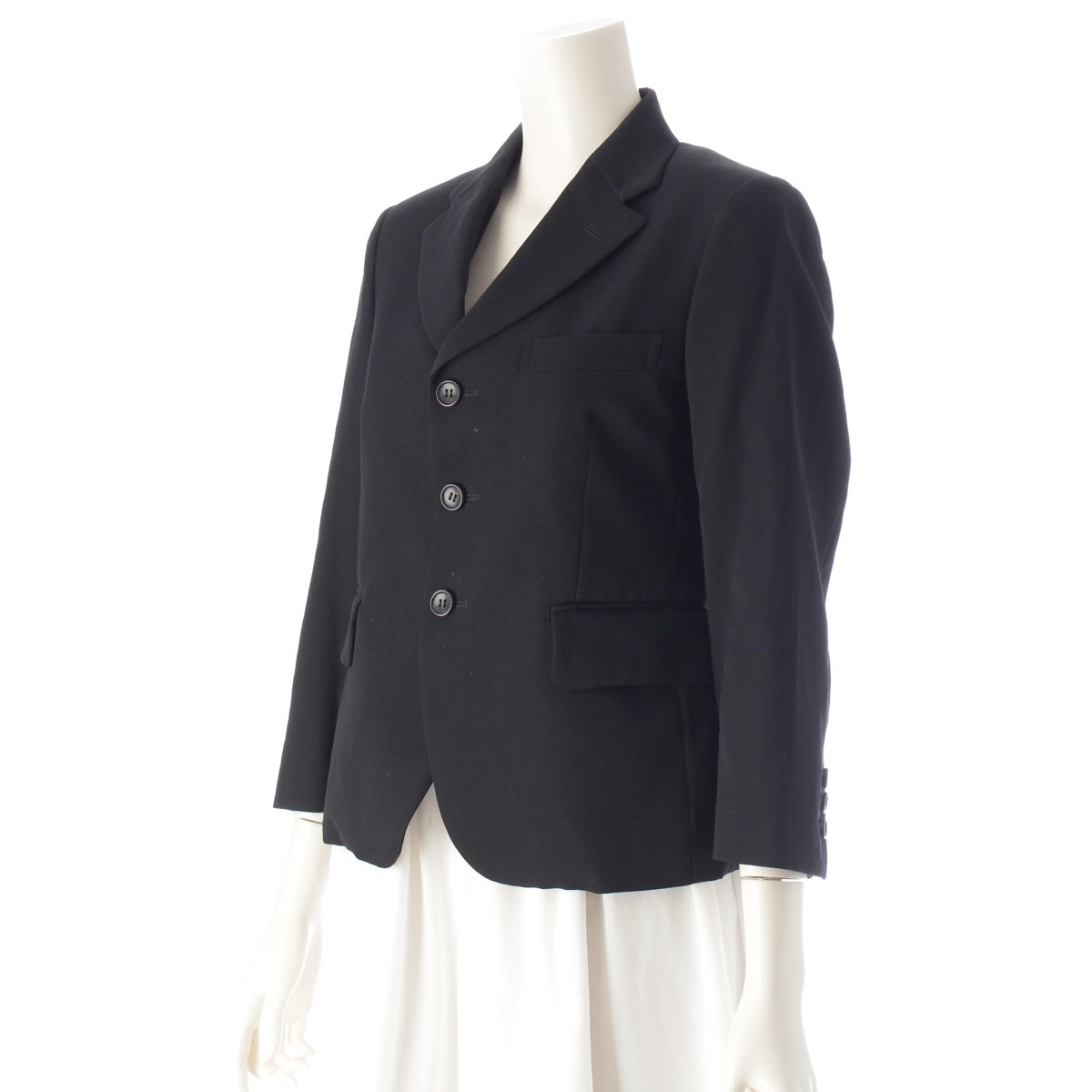 COMME des GARCONS wool 3B Single tailored jacket GD-J036 black XS