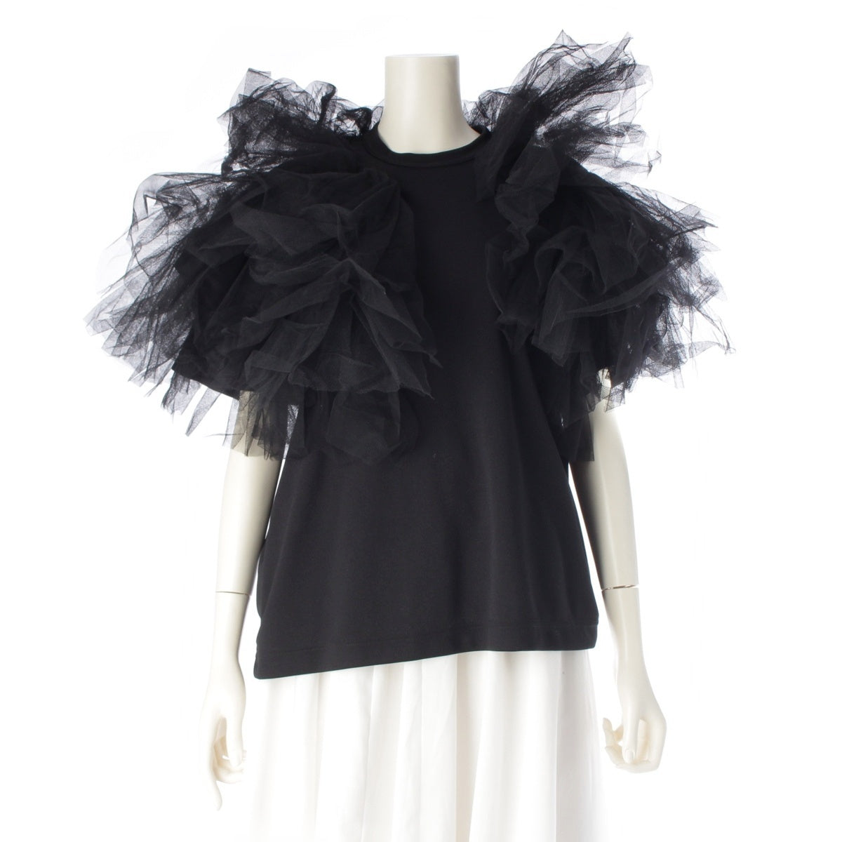 COMME des GARCONS Big Collar Tulle Cut GI-T011 black XS
