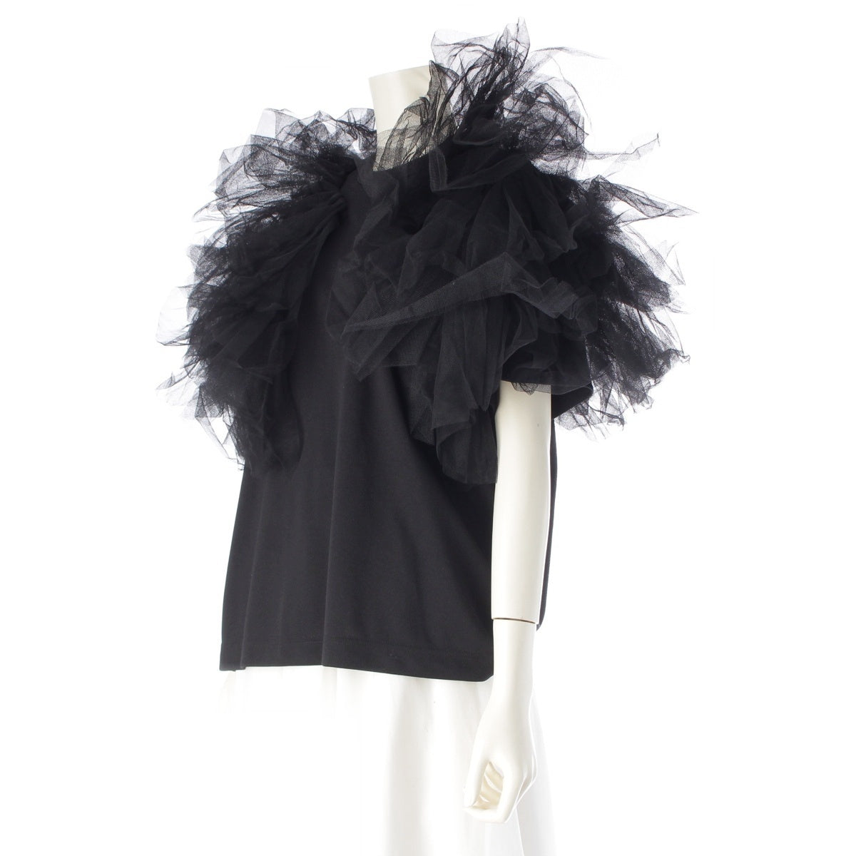 COMME des GARCONS Big Collar Tulle Cut GI-T011 black XS