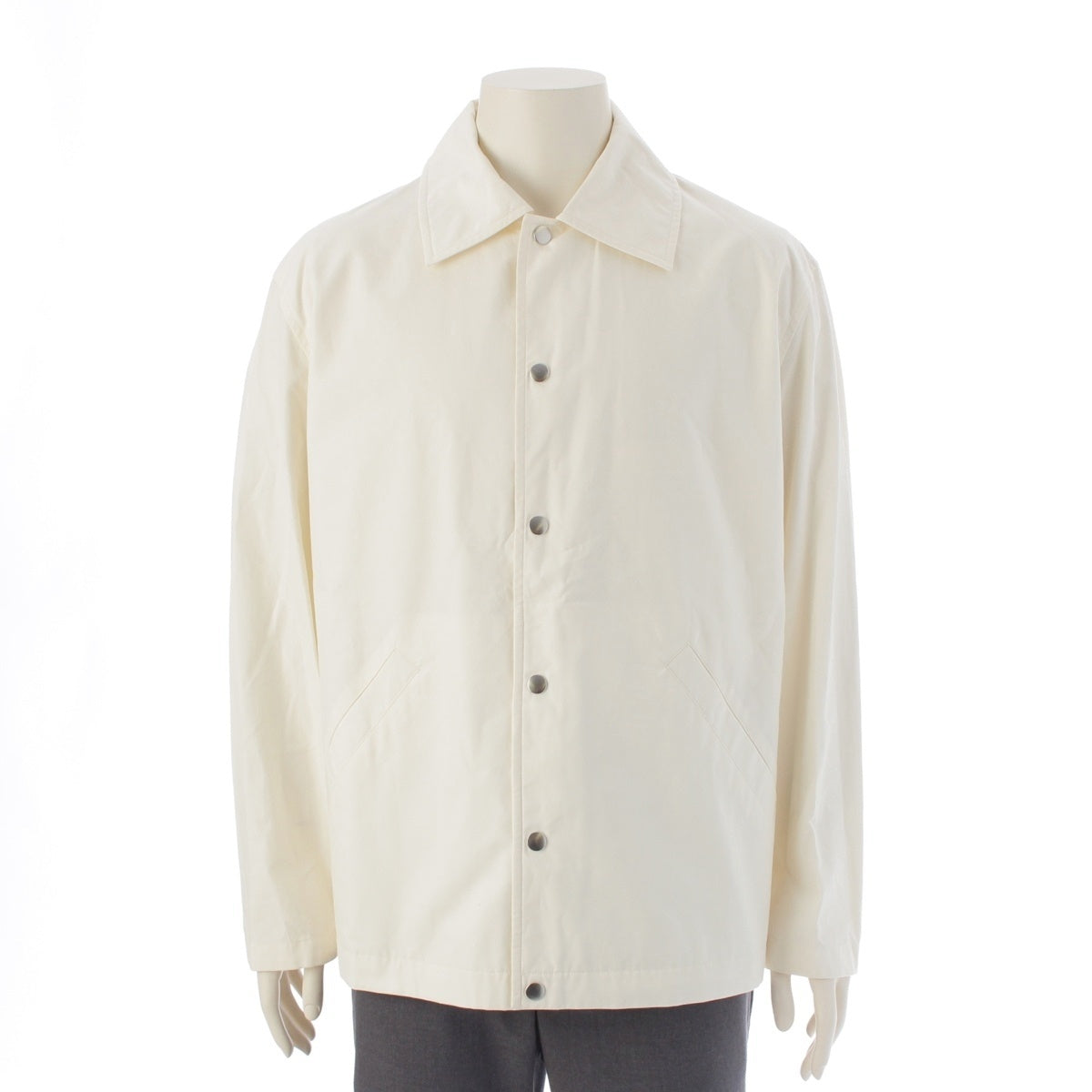 JIL SANDER Back logo print coach jacket outer J23BN0003 white 48