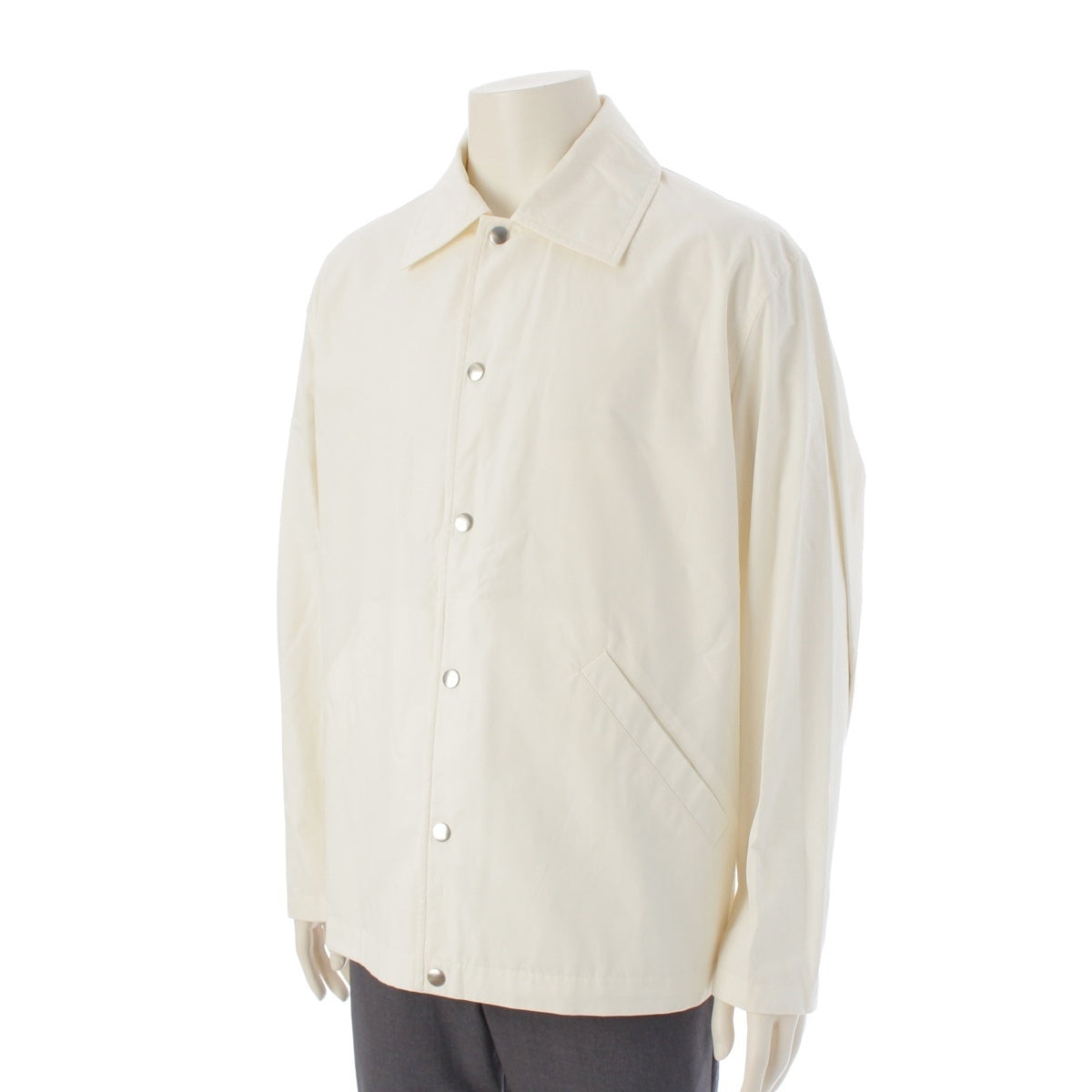 JIL SANDER Back logo print coach jacket outer J23BN0003 white 48