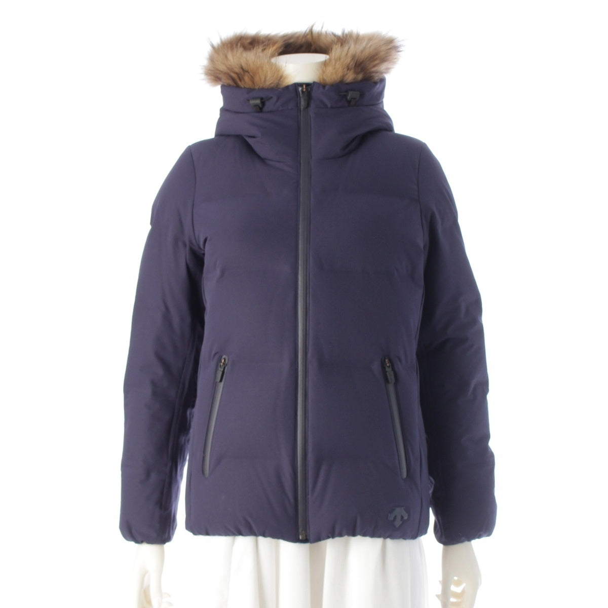 DESCENTE Mizusawa down Raccoon dog Far food Down jacket DOR-G8519W Navy M
