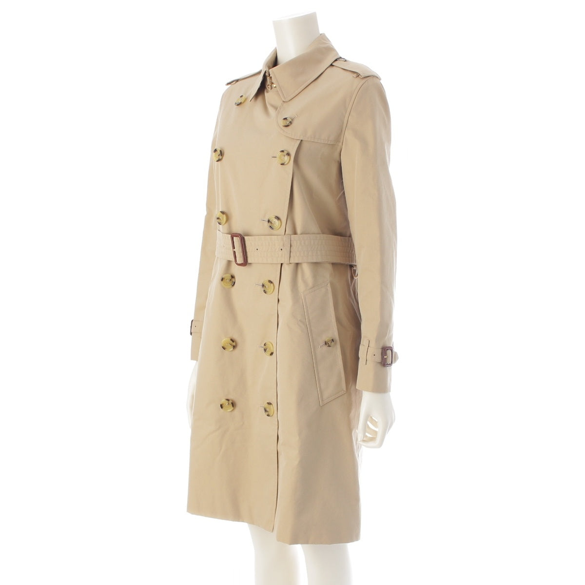 BURBERRY cotton Kensington trench coat outer 8027923 beige 36 UK4