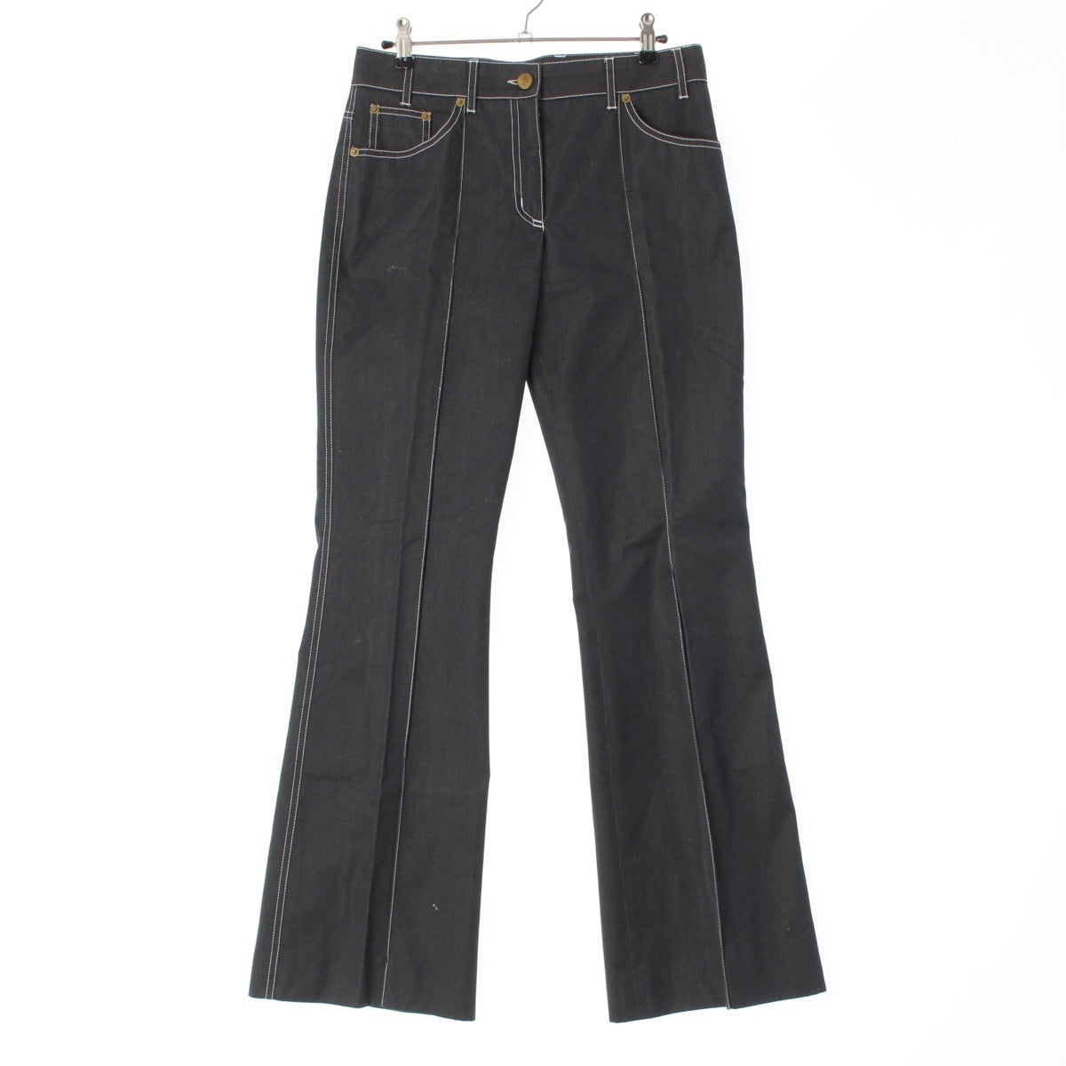Chloe cotton Phoebe White Stitch Pants Bottoms black 36