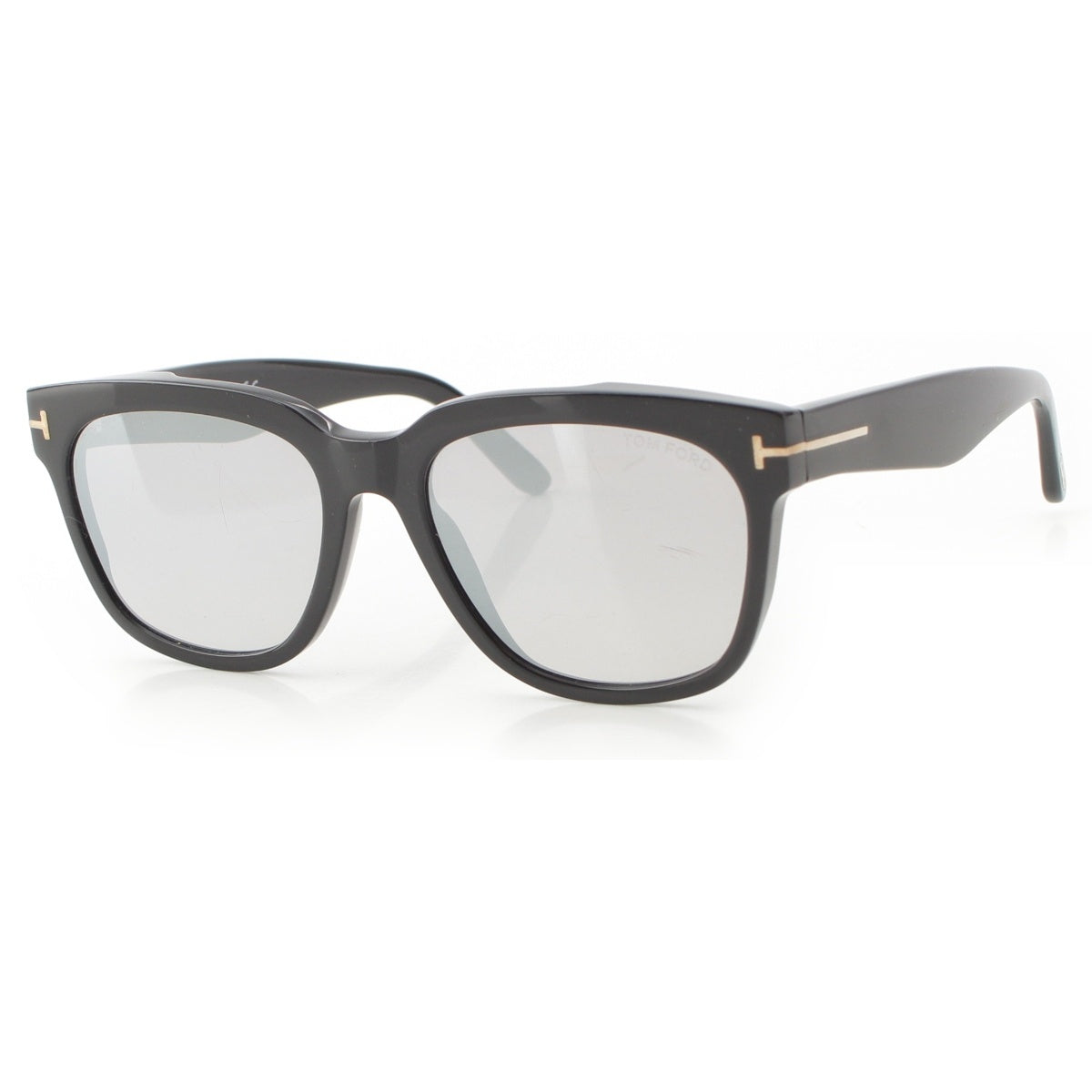 TOM FORD Mirror coated lens Wellington sunglasses Eyewear TF714 black 55□18