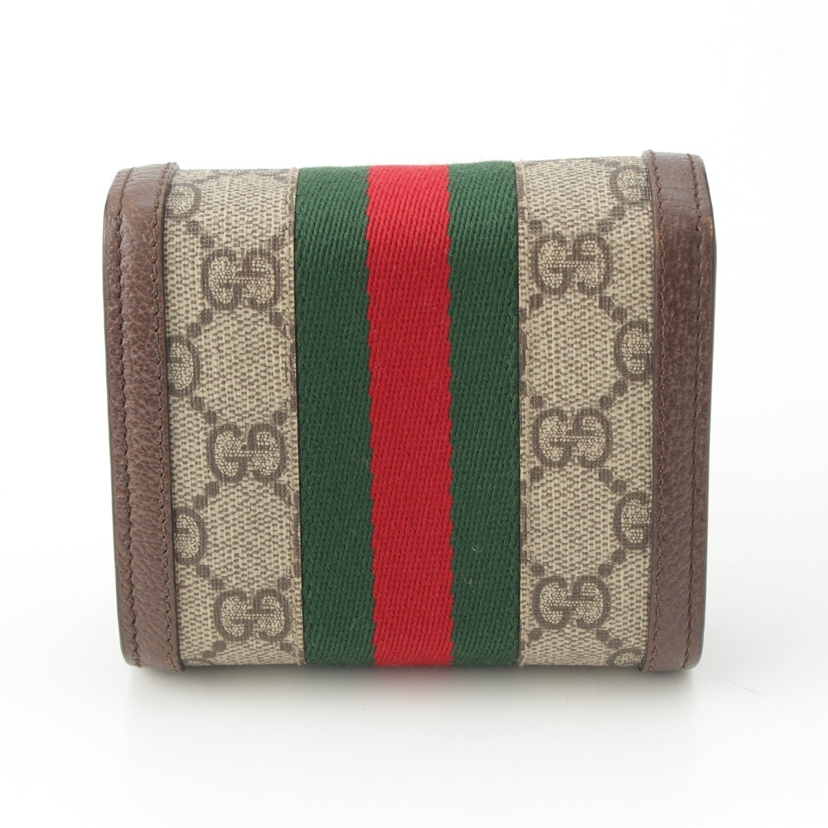 GUCCI Ofidia PVCx leather GG Supreme GG Compact Wallet Bifold Wallet 598662 beige