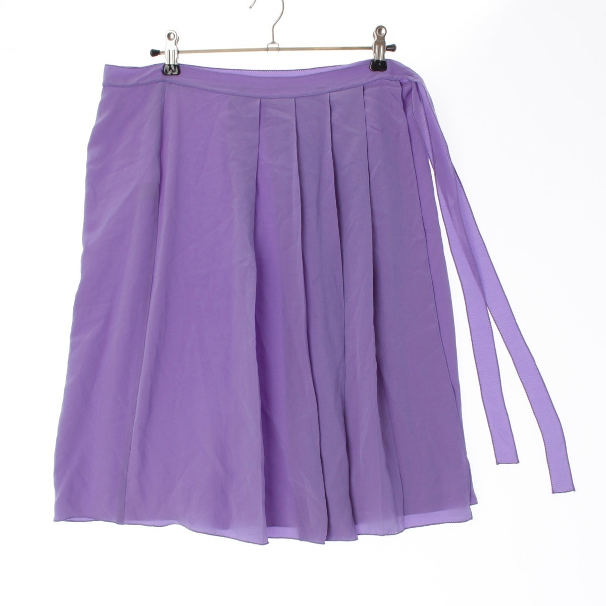 PRADA silk archive skirt purple 38