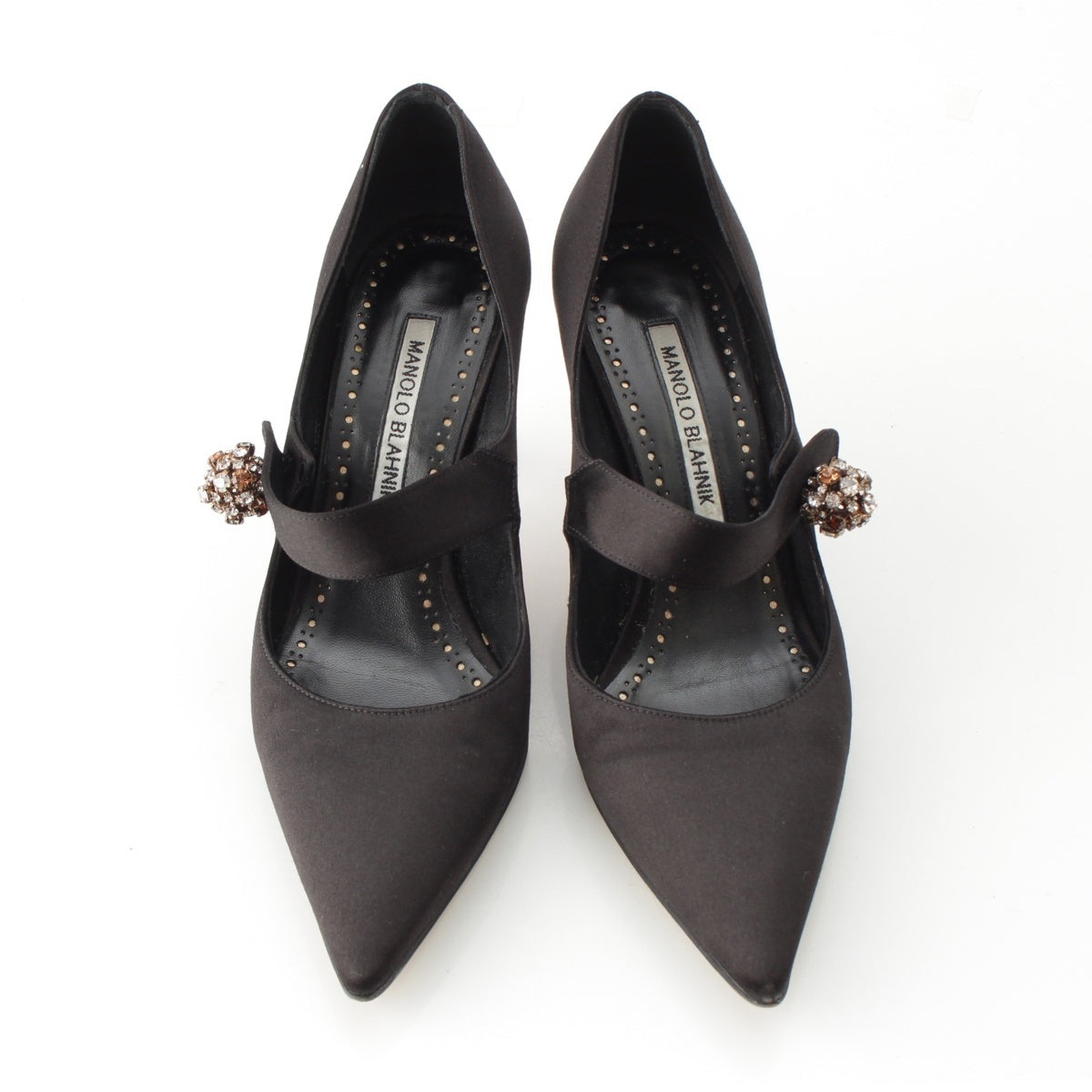 MANOLO BLAHNIK Satin pumps black 36