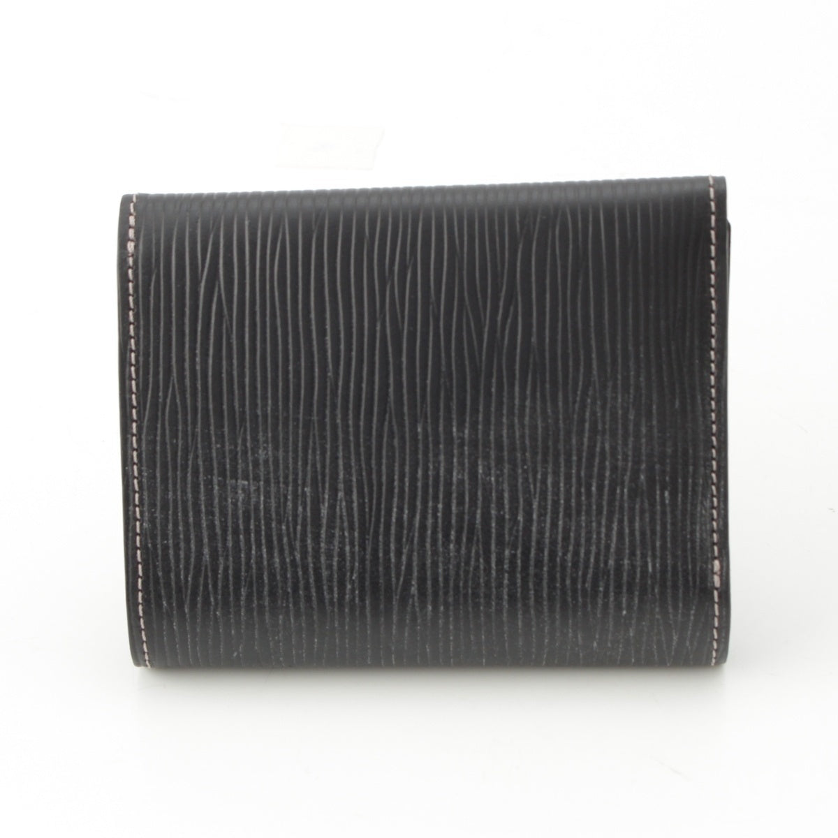 COCOMEISTER Jolly Roger Montezuma Press-on-the-bridle leather Compact wallet Tri-fold wallet black