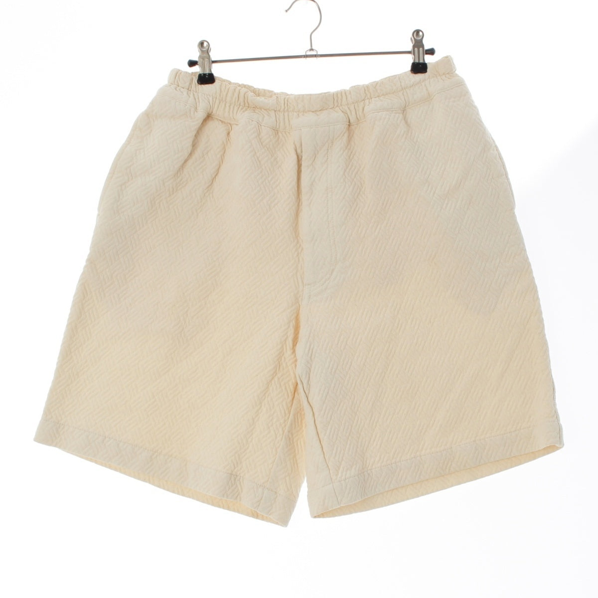 COMME des GARCONS HOMME PLUS cotton Quilted Stitch Design Short Pants Bottoms PP100605 Ivory S