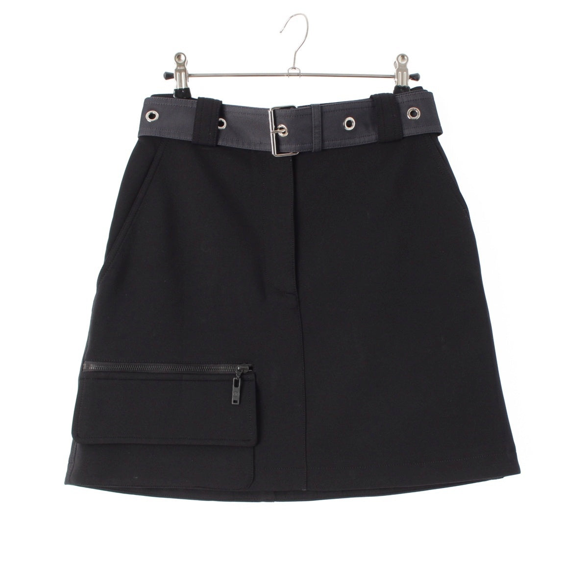 LOUIS VUITTON silk Sporty Technical Jersey Mini Skirt skirt RW212W NHY FLSK14 black 38