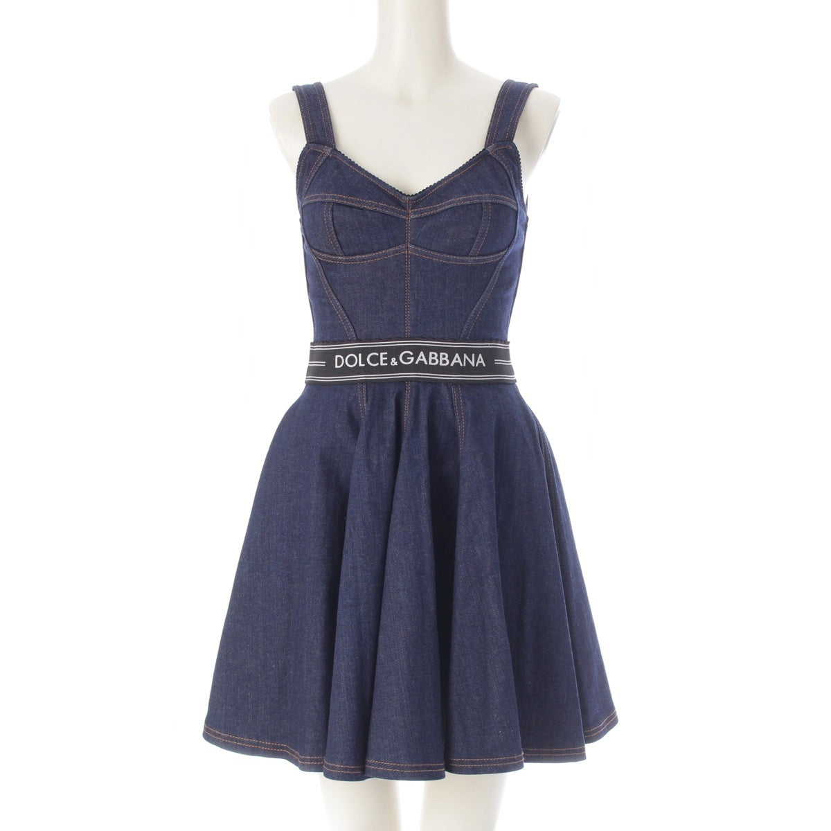 DOLCE&GABBANA denim one piece F6H3SD Indigo 36