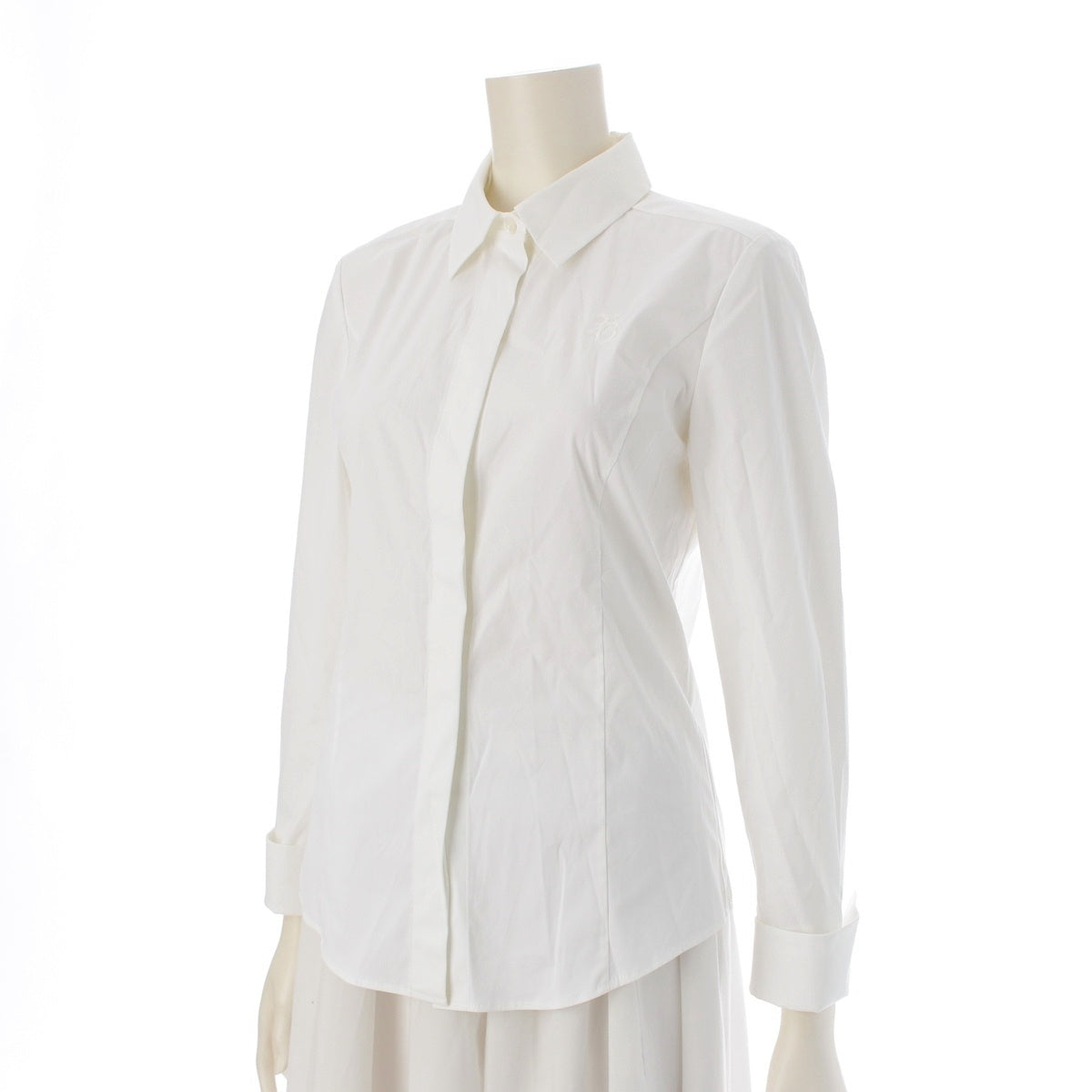 FOXEY Dienne embroidered shirt blouse tops 43440 white 38
