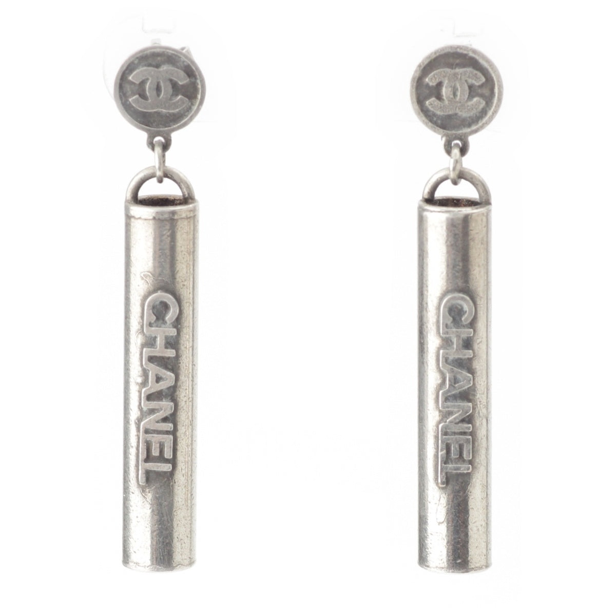 CHANEL SV925 COCO Mark logo Pierce Silver
