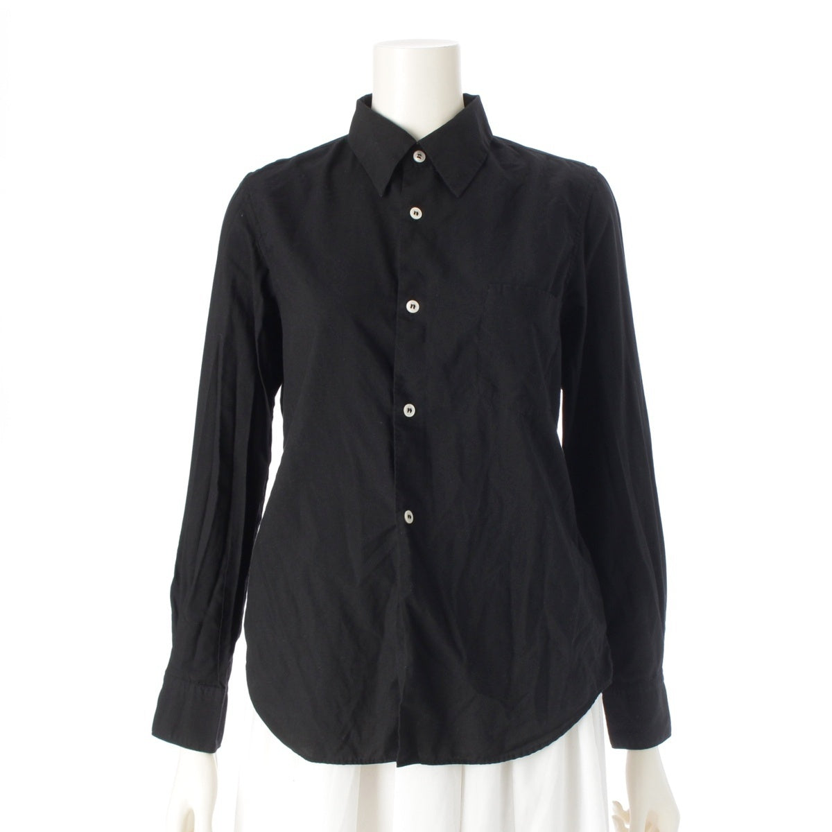 COMME des GARCONS Product dyed regular Long sleeve shirt tops GZ-B007 black XS