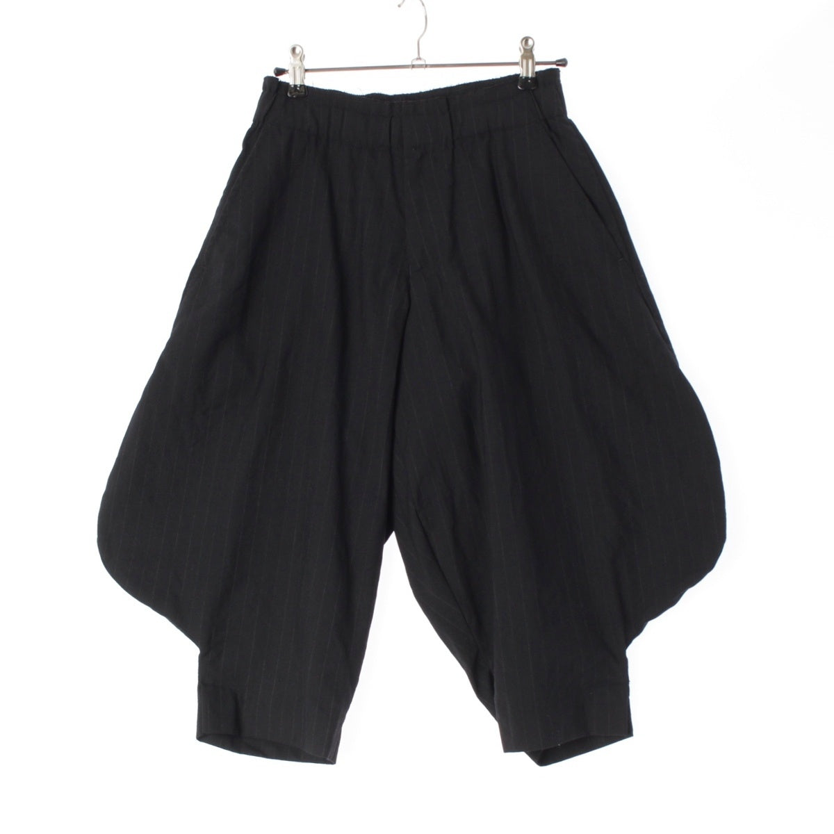 COMME des GARCONS wool Pinstripe Deformation Saruel pants GI-P037 black