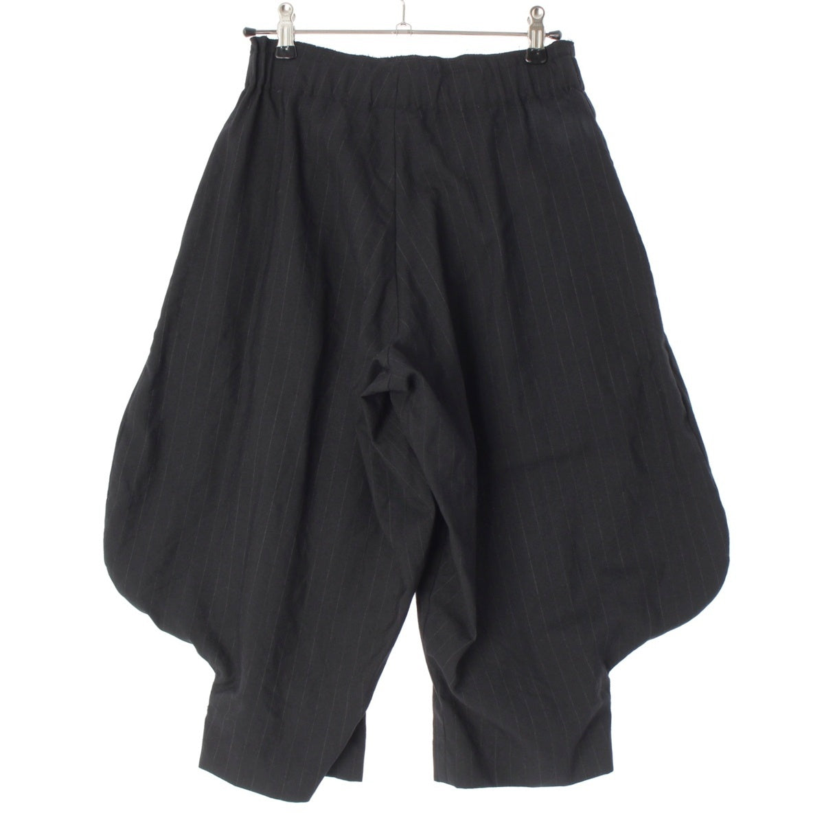 COMME des GARCONS wool Pinstripe Deformation Saruel pants GI-P037 black