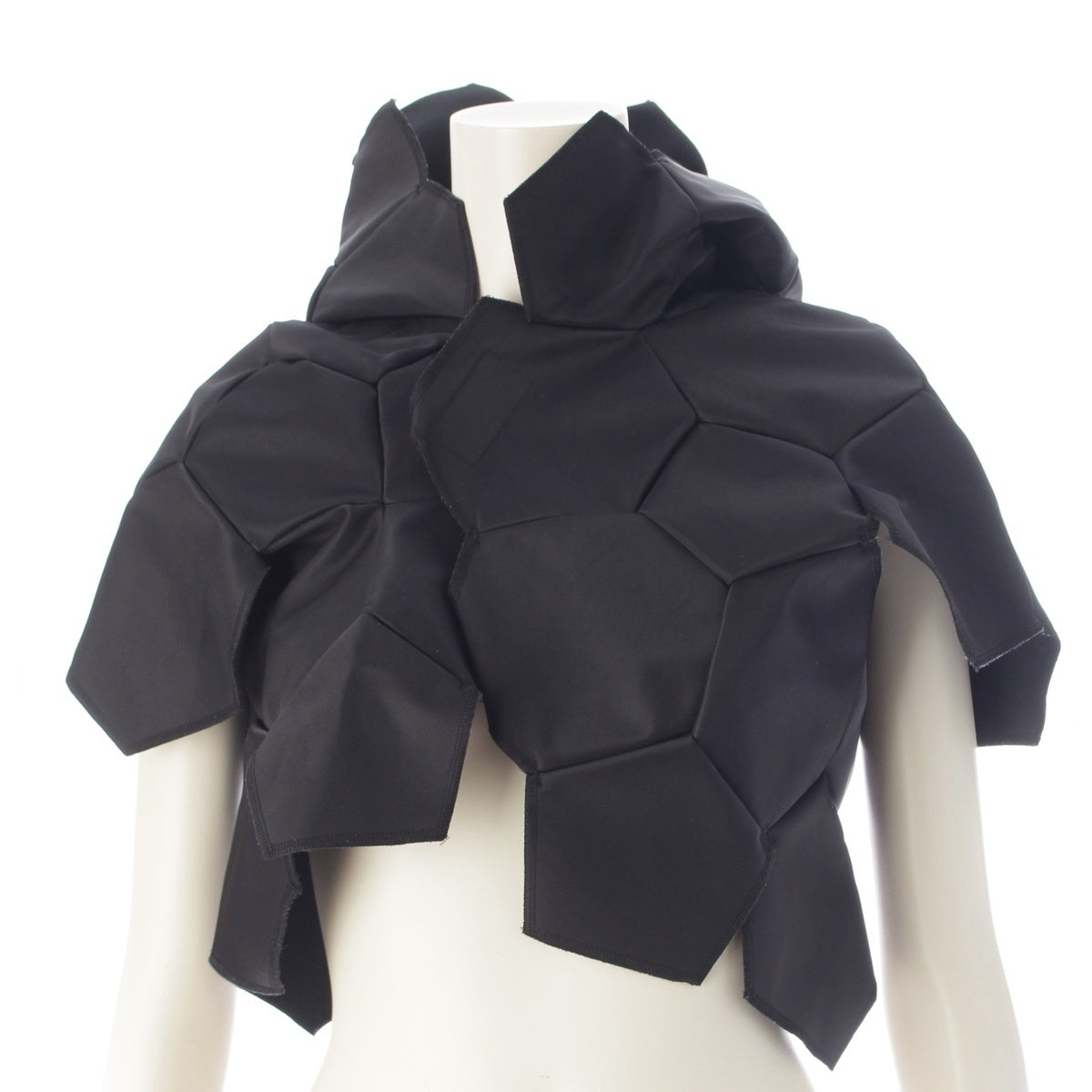 COMME des GARCONS Polyhedron Transformation Football Tops Hooded Velcro tops GC-J040 black S