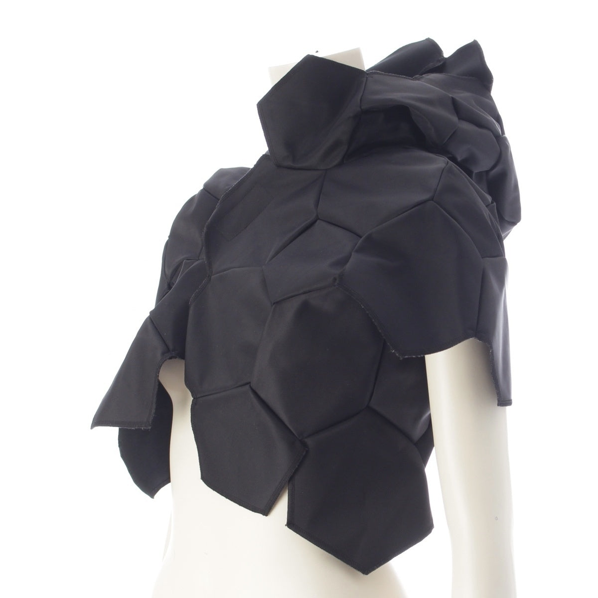 COMME des GARCONS Polyhedron Transformation Football Tops Hooded Velcro tops GC-J040 black S
