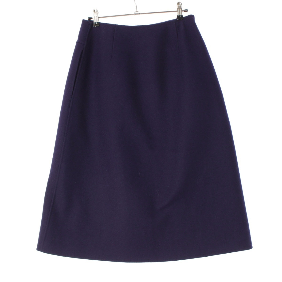 Drawer wool Winding skirt 6524-299-1361 Navy 36